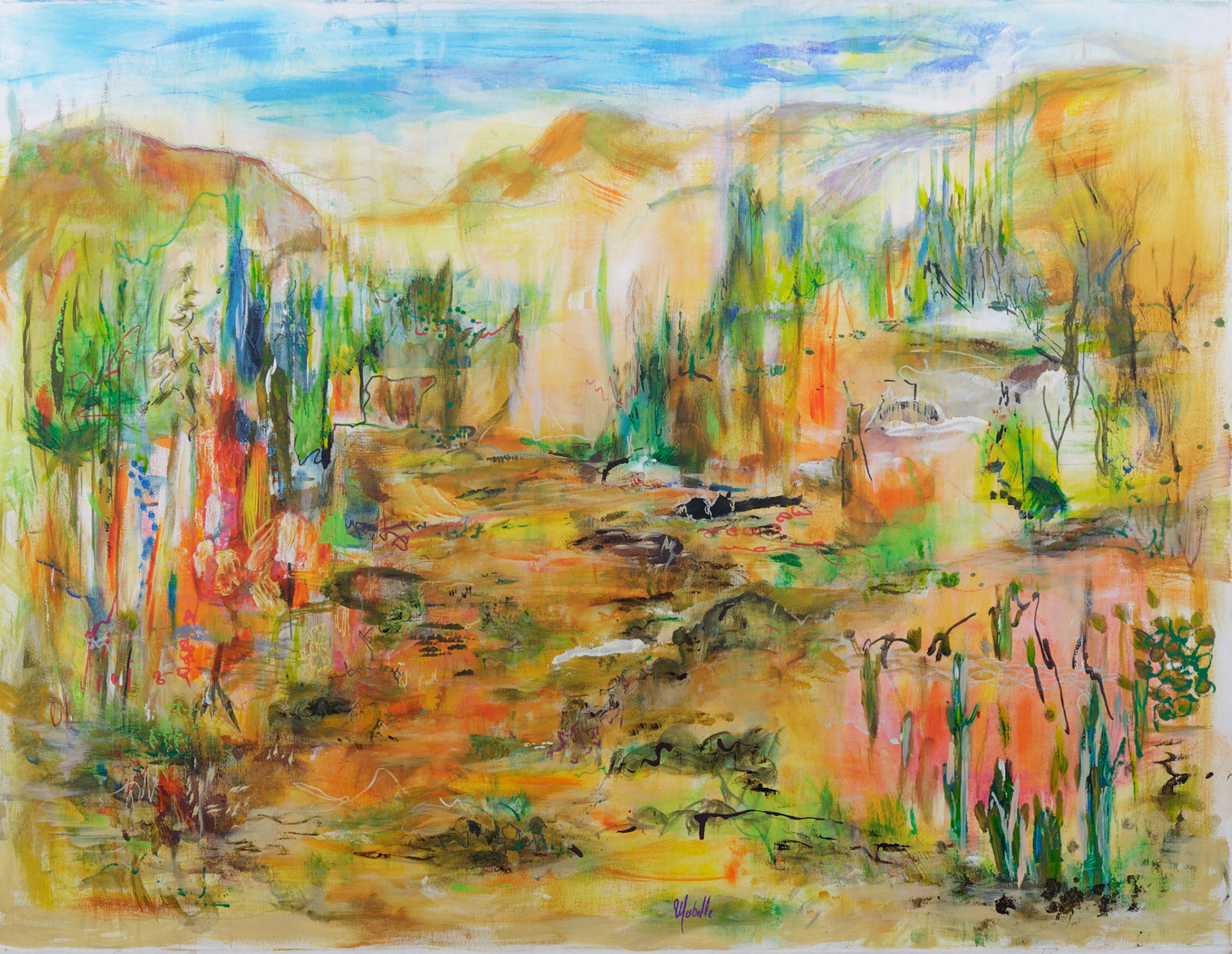 Rambla 2022 - Acrylic on Canvas 84 x 64cm (_DSC1419)
