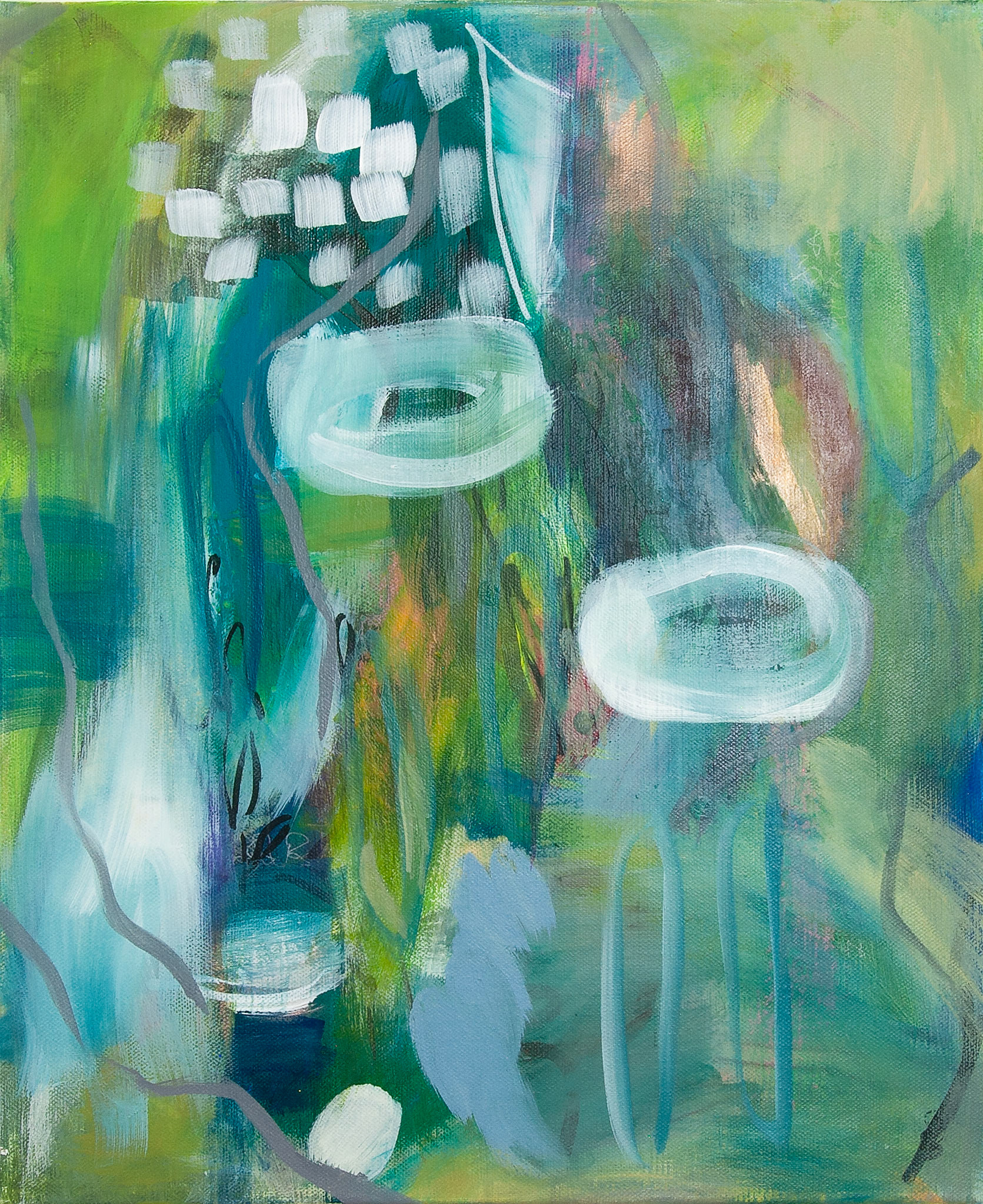 Untitled 1719 2023 - Mixed Media on Canvas 46 x 38cm (_DSC1719)