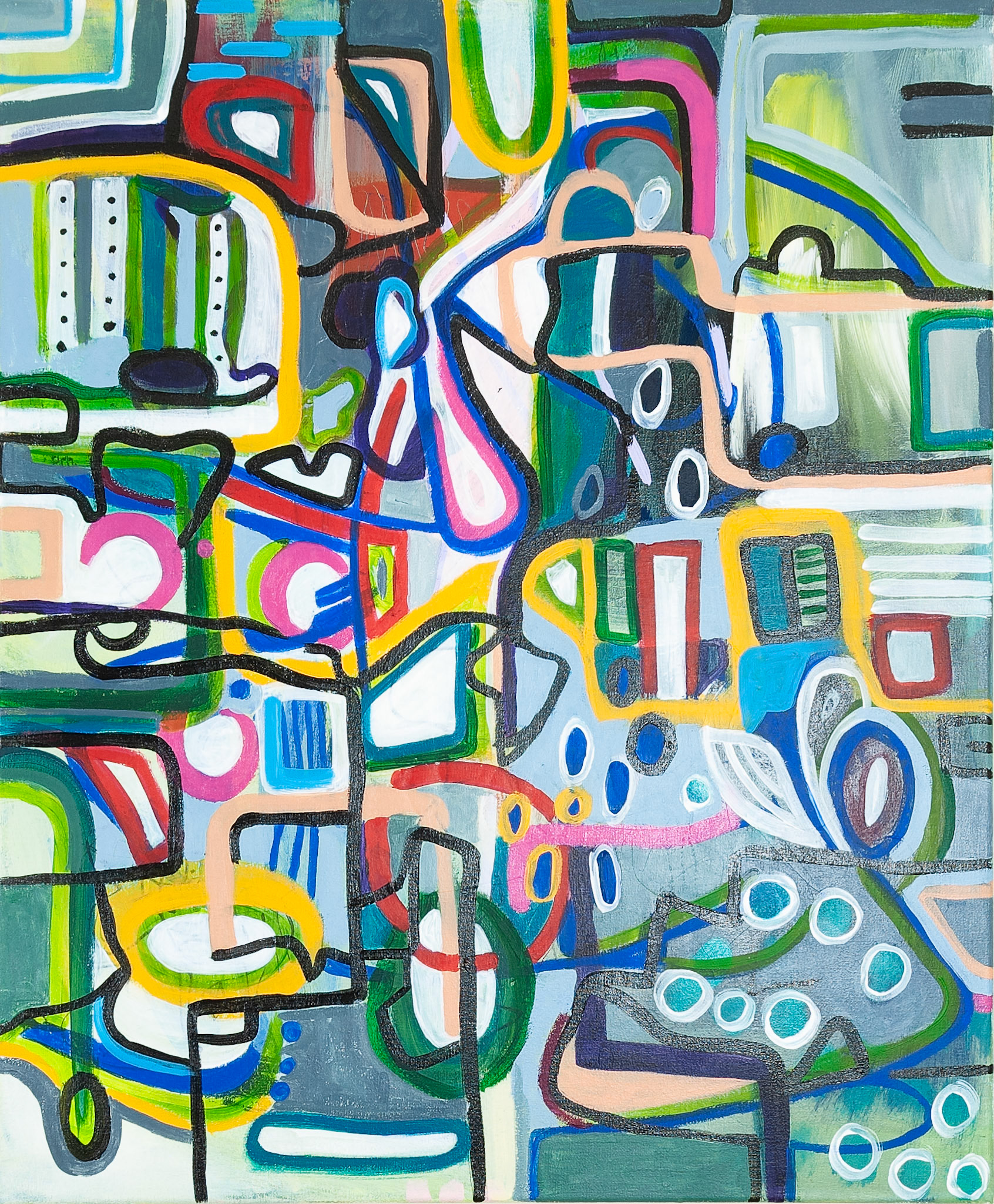 Untitled 1704 2023 - Acrylic and Mixed Media on Canvas 75 x 65cm (_DSC1704)