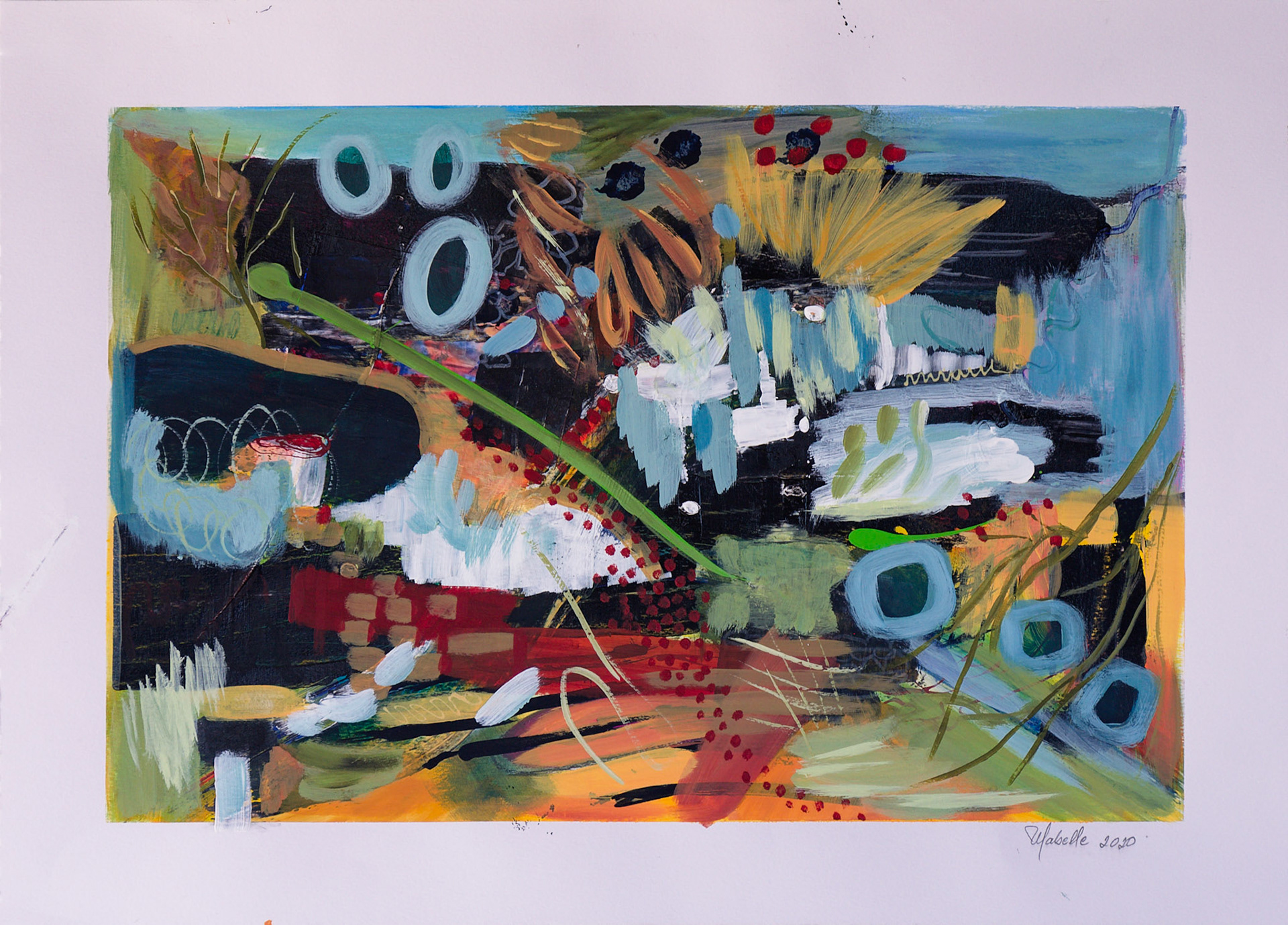 Magical Dancing 2023 - Mixed Media on Paper 48 x 42cm (_DSC1518)