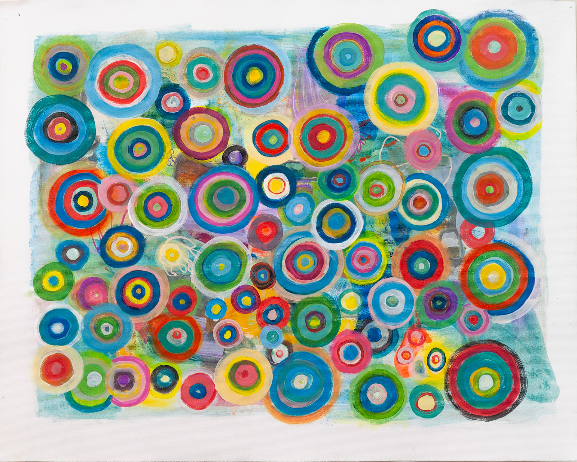 Circling the World 2024 Mixed Media on Paper 58 x 46cm )_DSC1945)