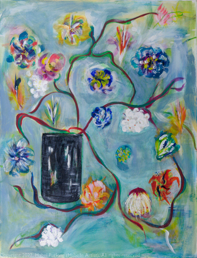 Untitled 1418 2022 - Acrylic on Canvas 84 x64cm (_DSC1418)