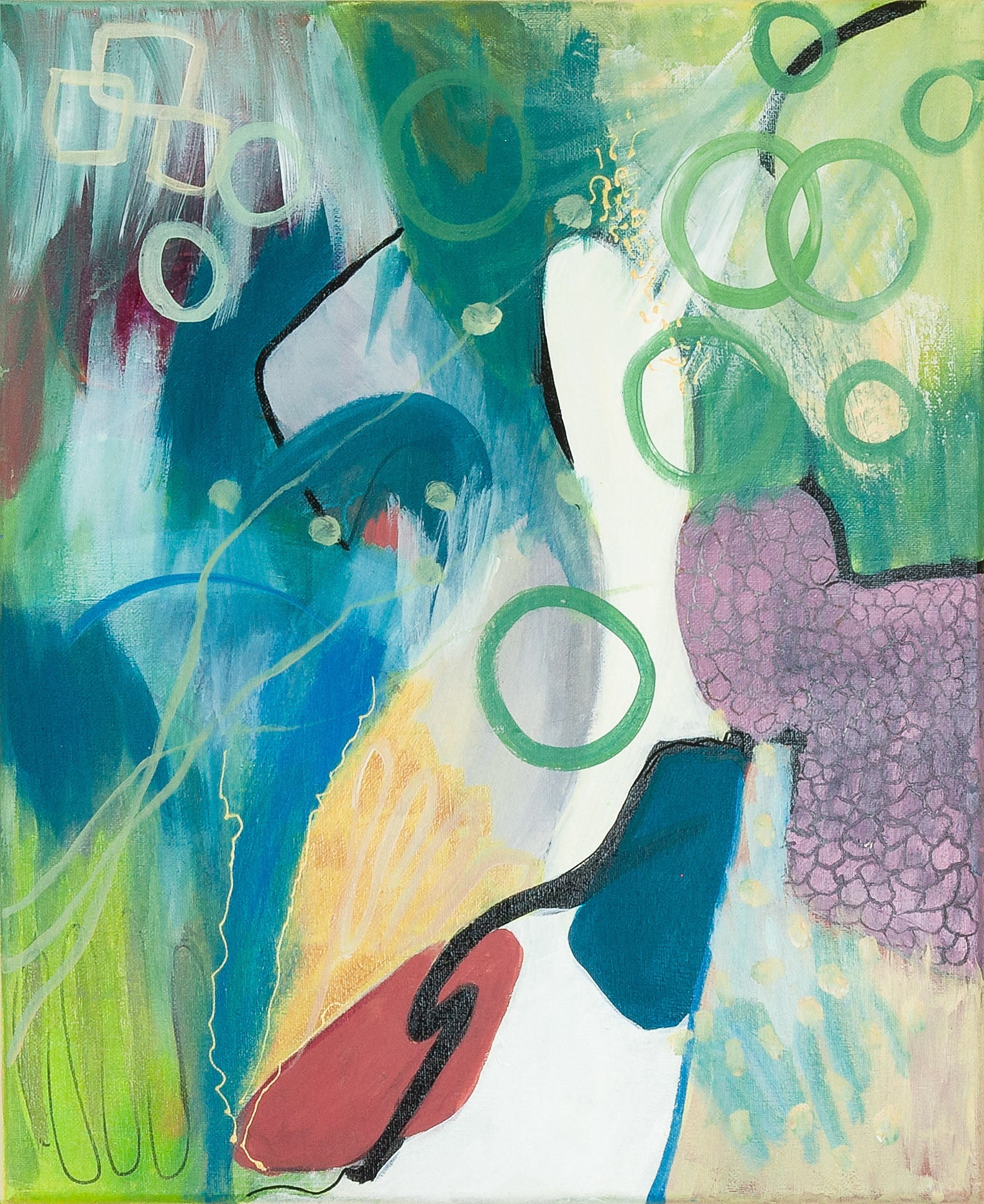 Untitled 1717 2023 - Acrylic on Canvas 46 x 38cm (_DSC1717)