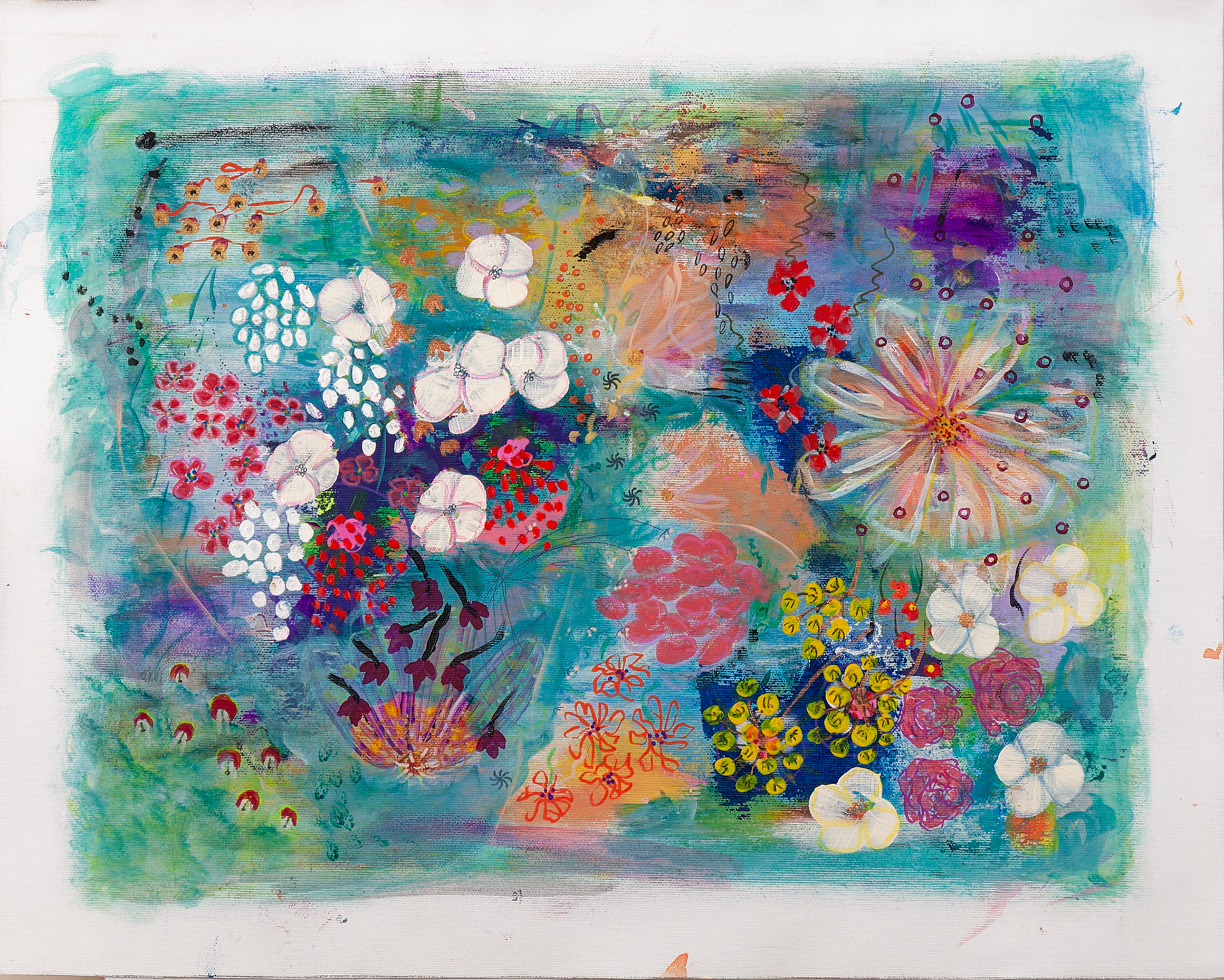 Colours of Spring 2024 Mixed Media on Paper 58 x 46cm (_DSC1947)