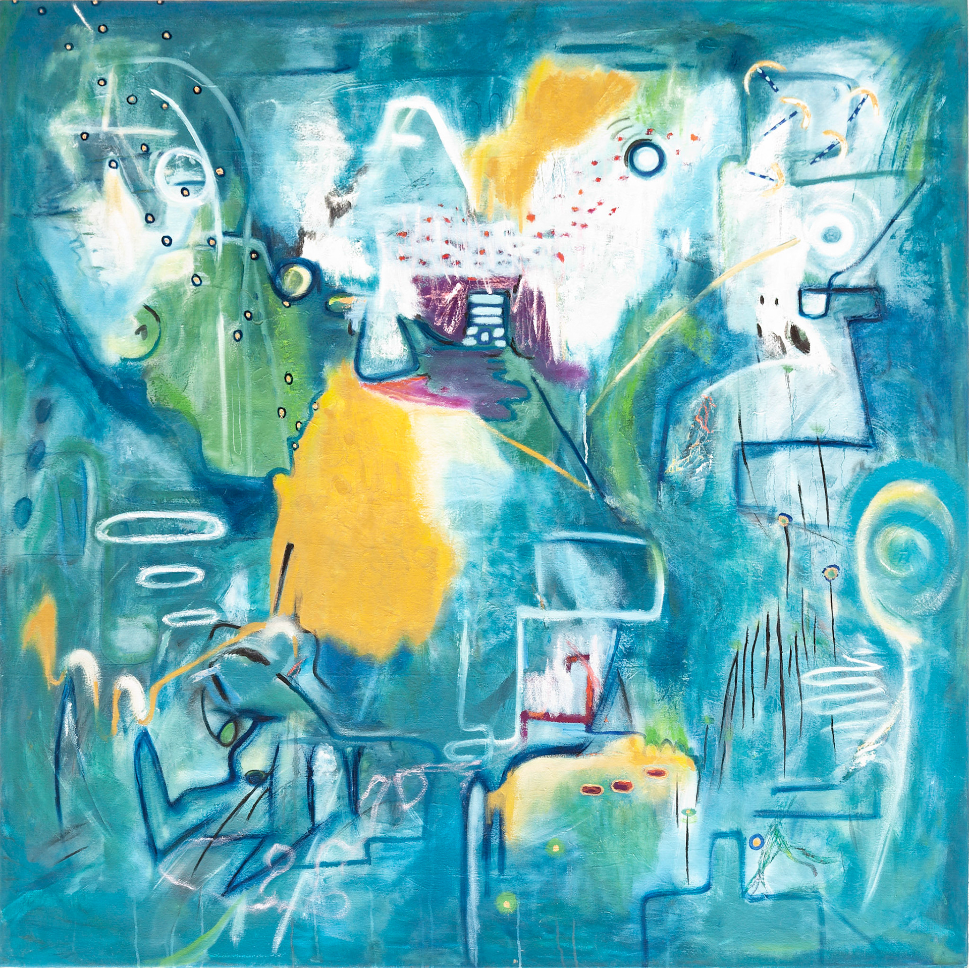 Fragments of Lost Memories 2024 Oil on Canvas 160 x 160cm (_DSC1958)