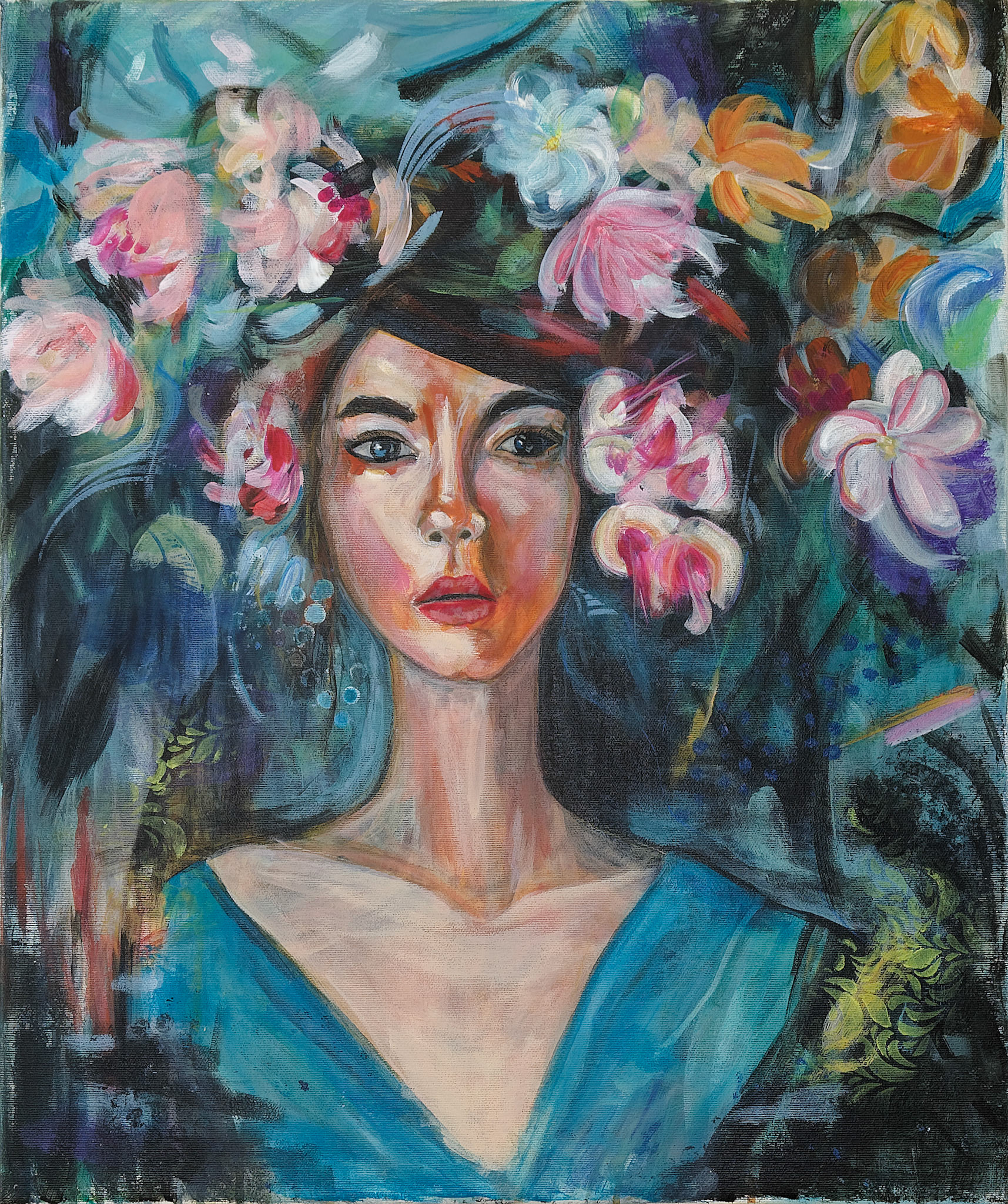 Caoimhe 2025 Acrylic on Canvas 50 x 60cm (_DSC1965)