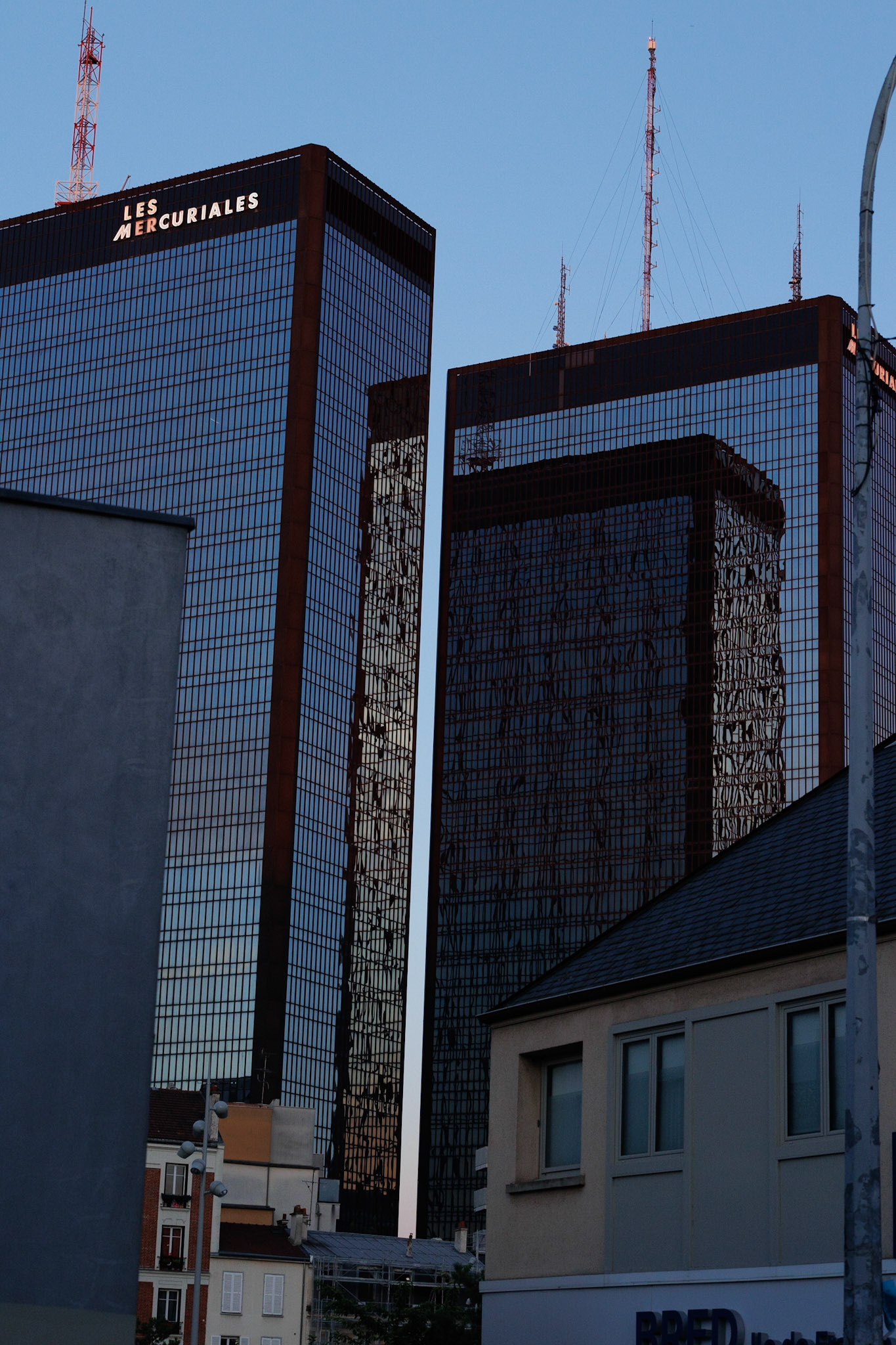 Paris twin towers called les Mercuriales