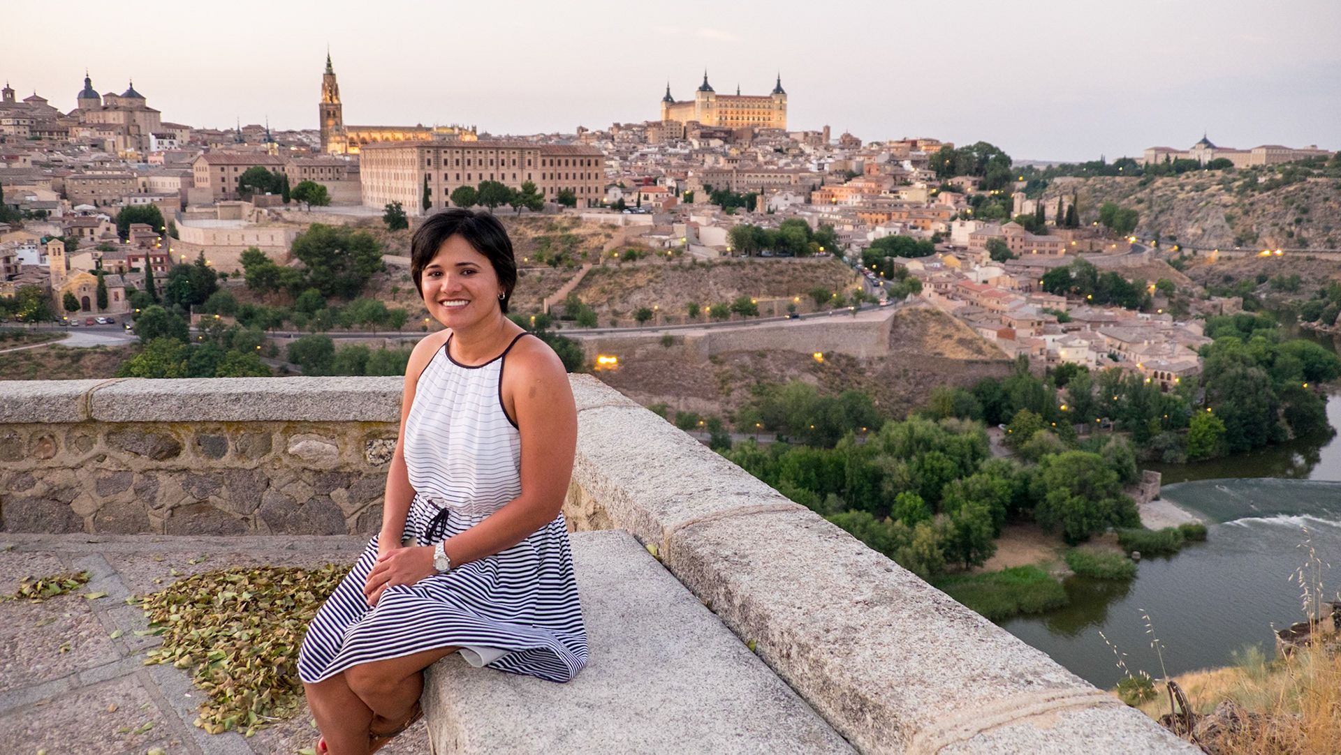 Gigi overlooking Toledo