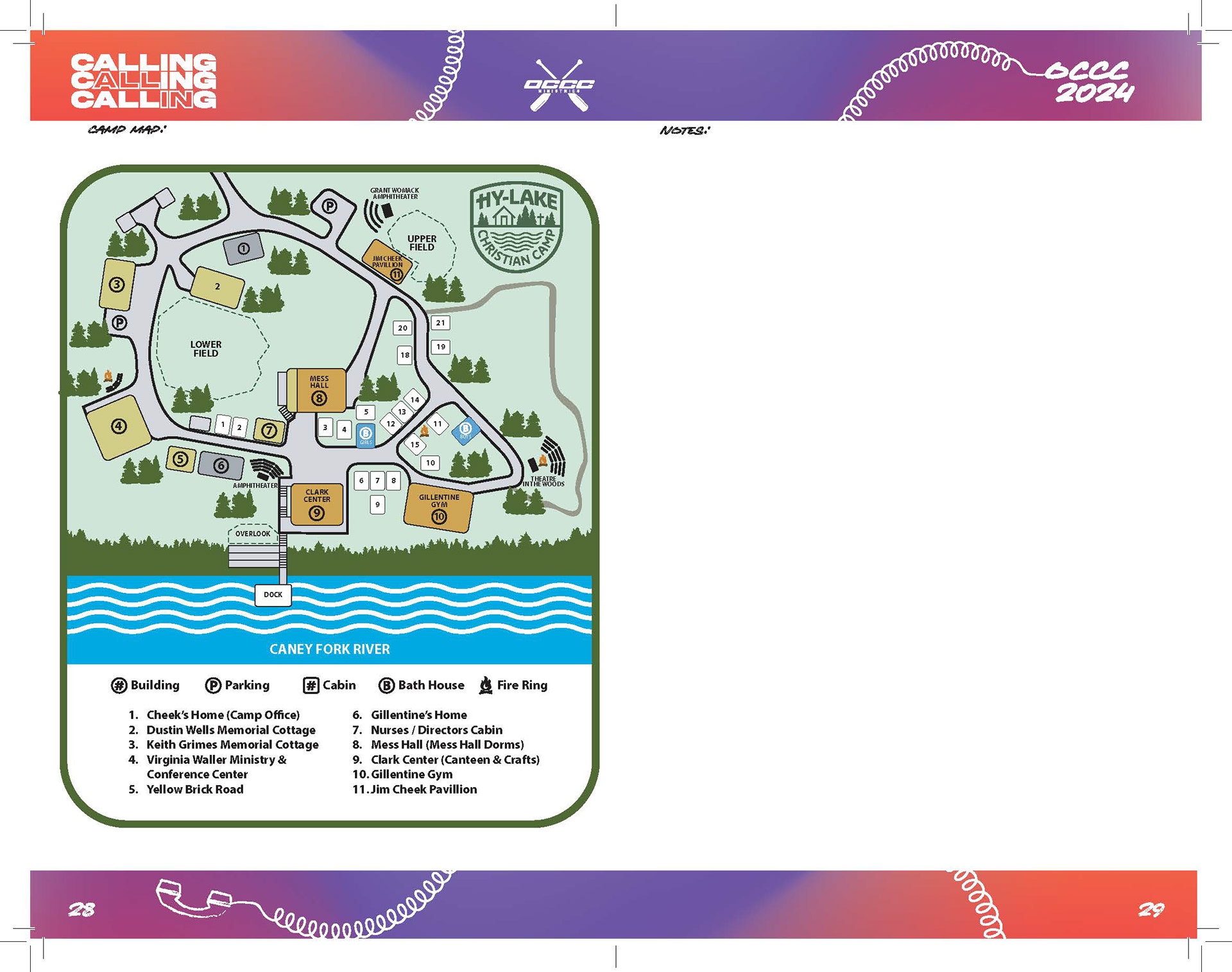 Map of camp