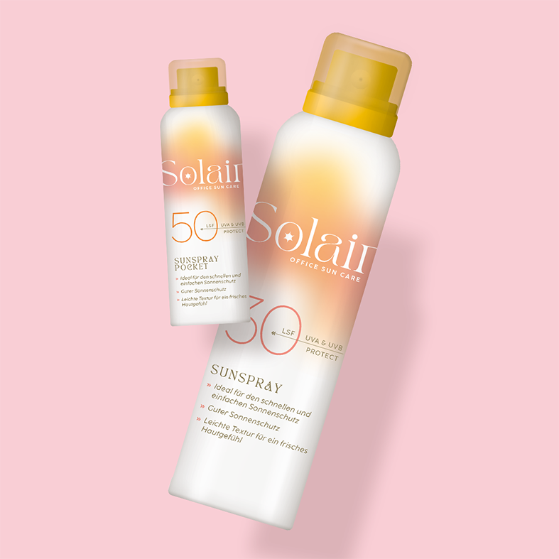Praktische Sunsprays, auch als Pocket-Format für die Tasche