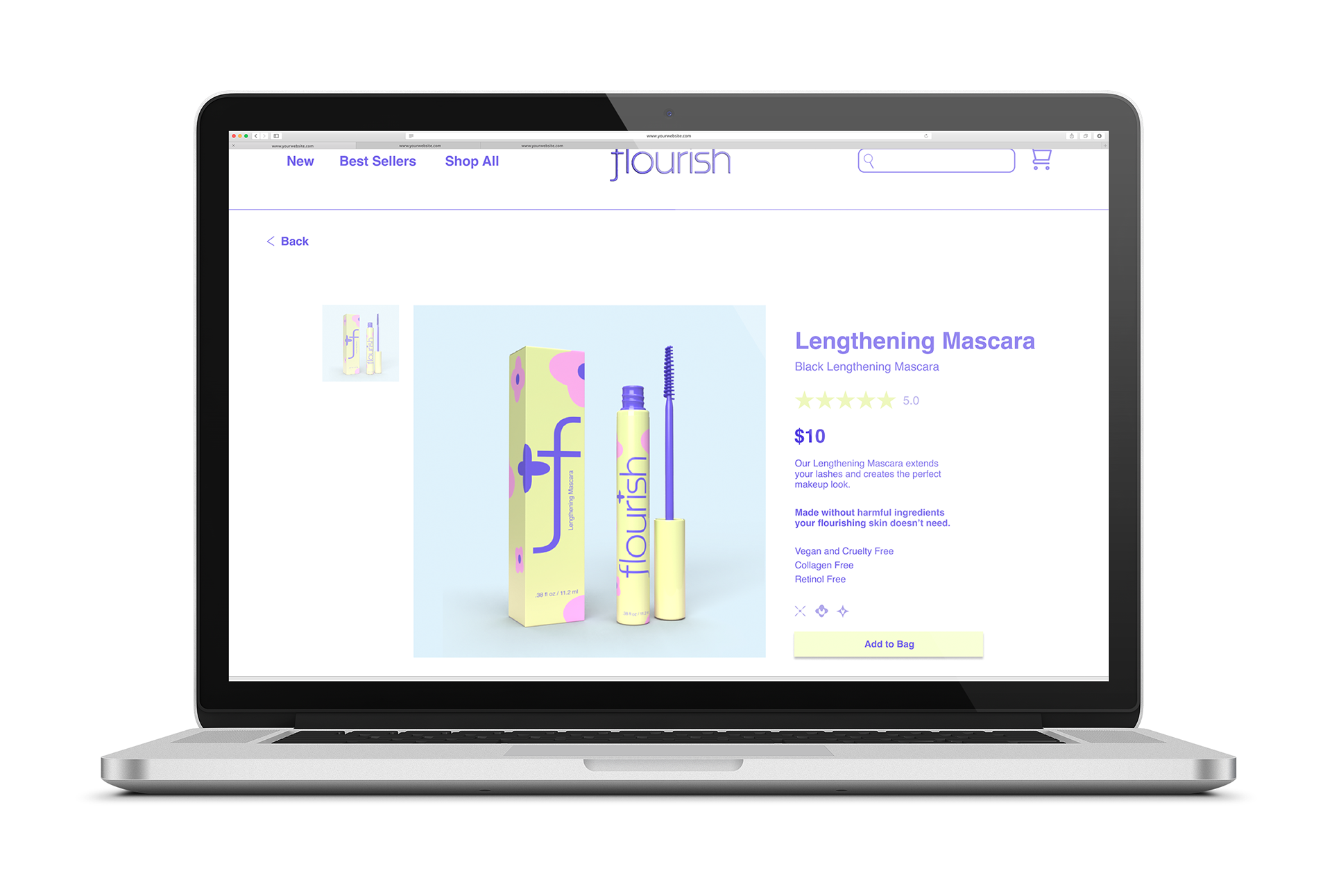 Lengthening Mascara Product Page