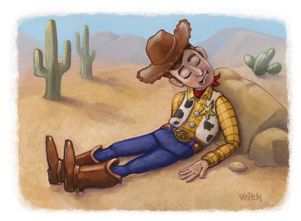 There was a snake in his boot!