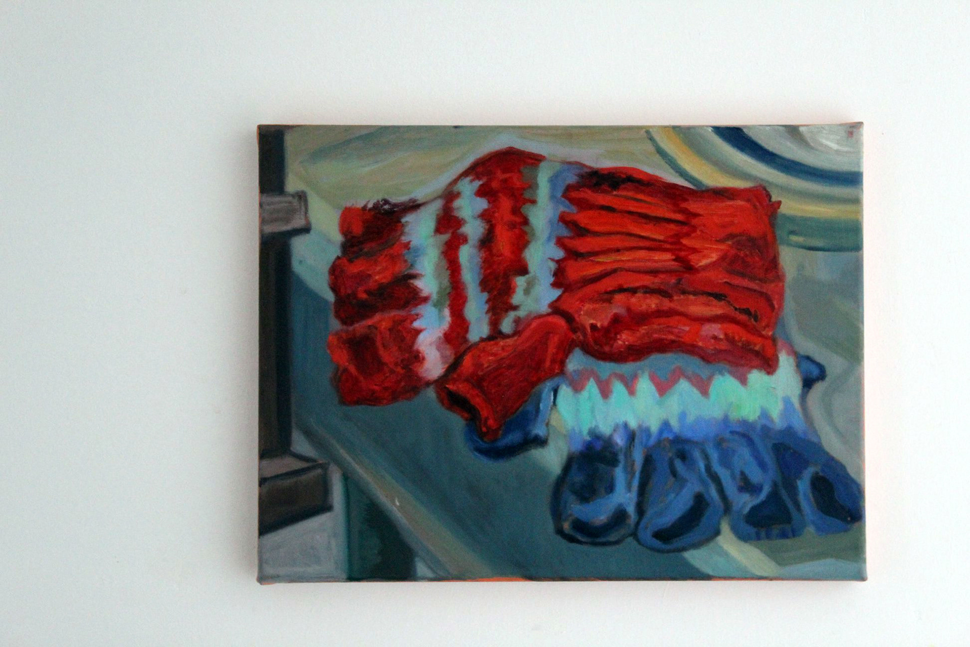Odd Gloves ( Oil on canvas) 30 x 40cm