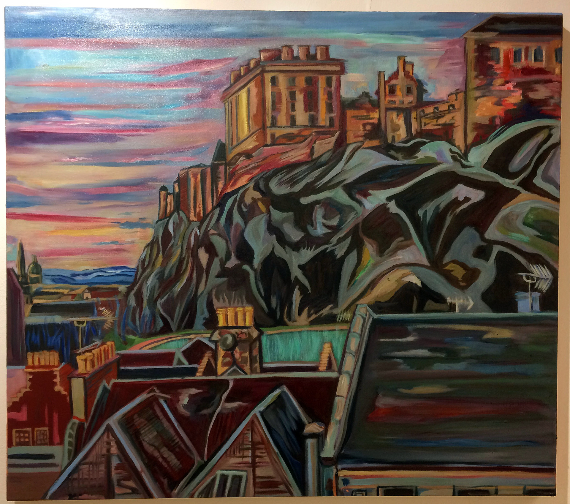 After The Snowstorm (2018) Oil on canvas, (95x84cm)