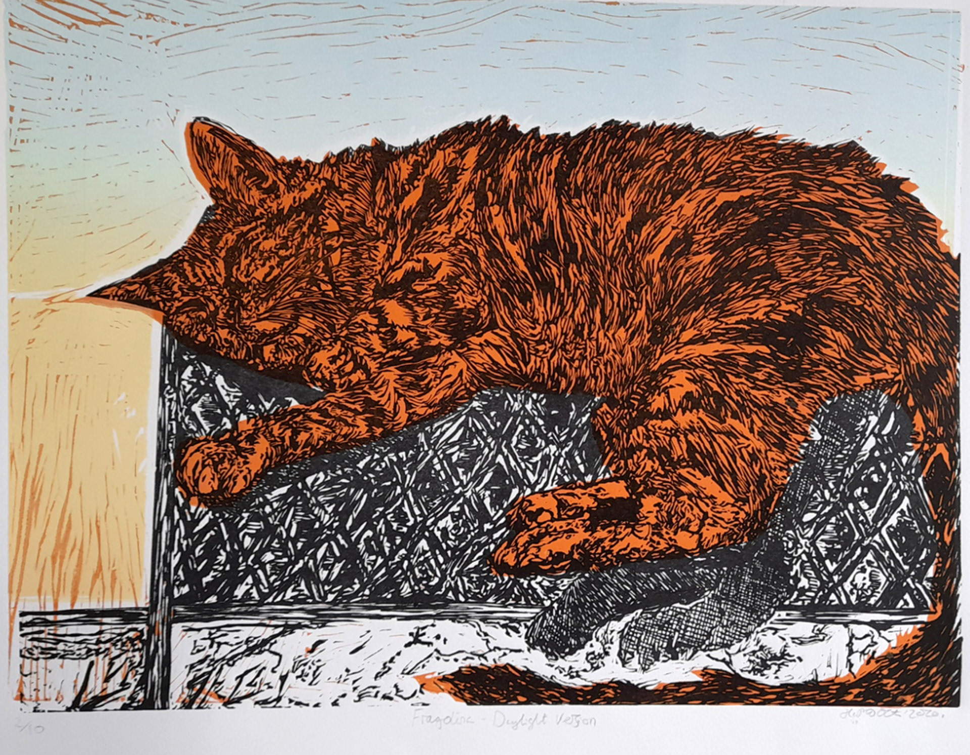 Fragolina Daylight Edition, 2020, Multi-block Linocut,