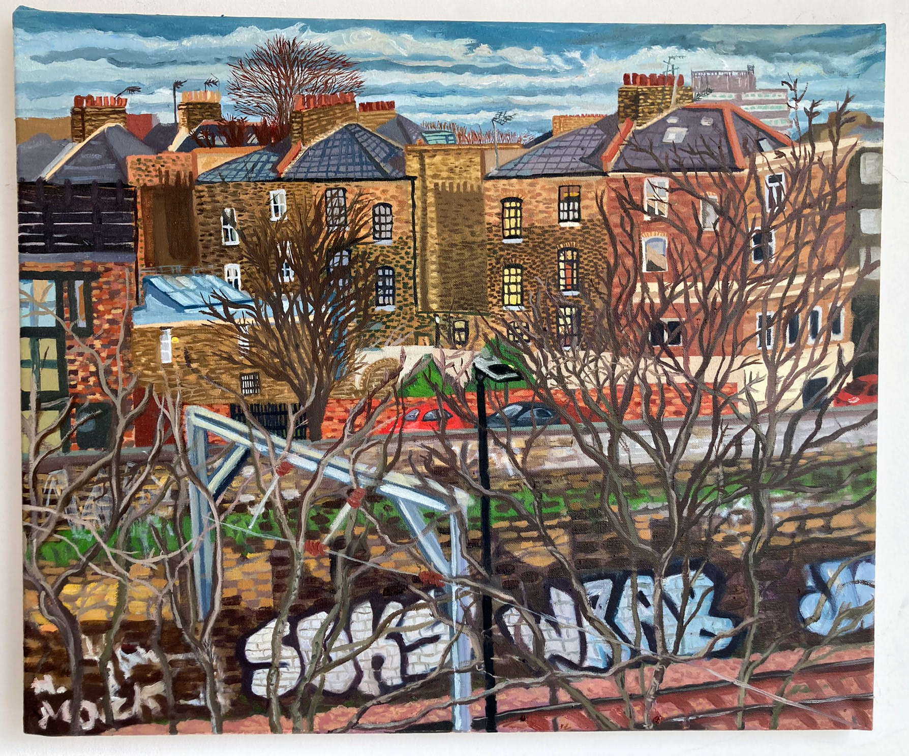 Somewhere Over The Railway 2022 Oiloncanvas (61x51cm)