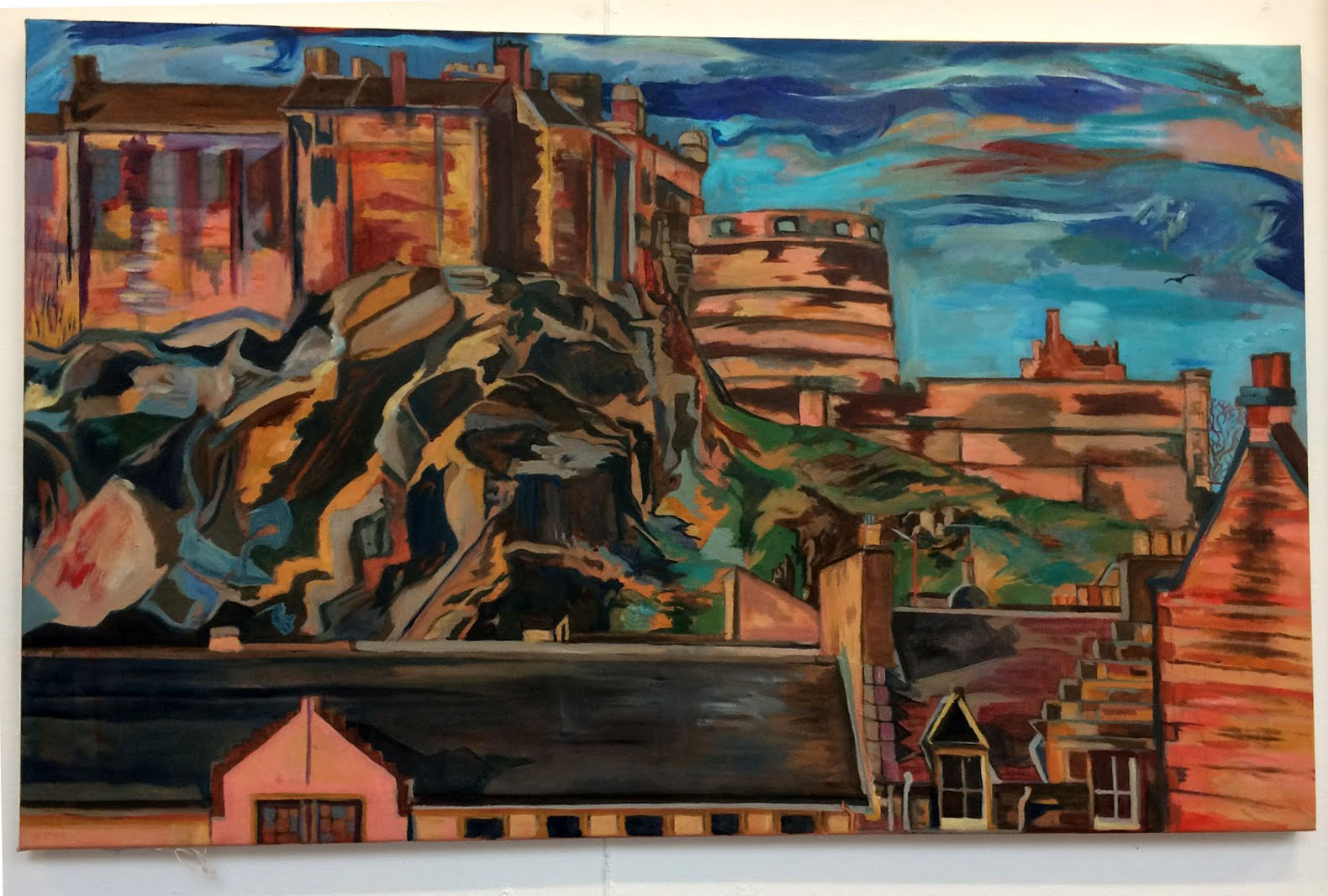 Mothers Day (2017) / Edinburgh Castle, Oil on canvas, (