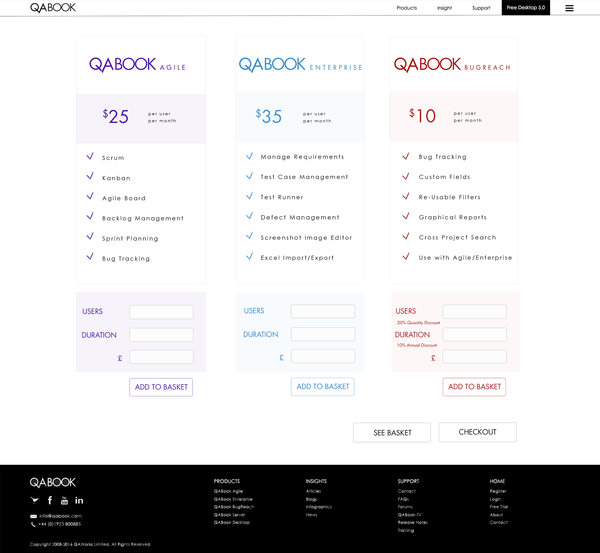Pricing Page