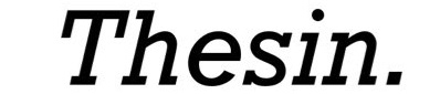 Official Thesin Films Logo in monochromatic.