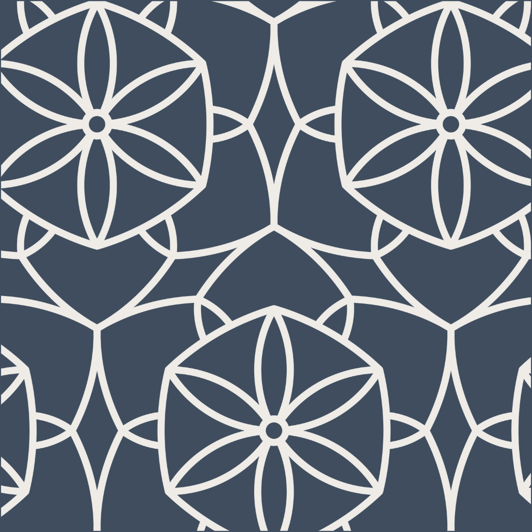 Geometric Flower Brand Pattern