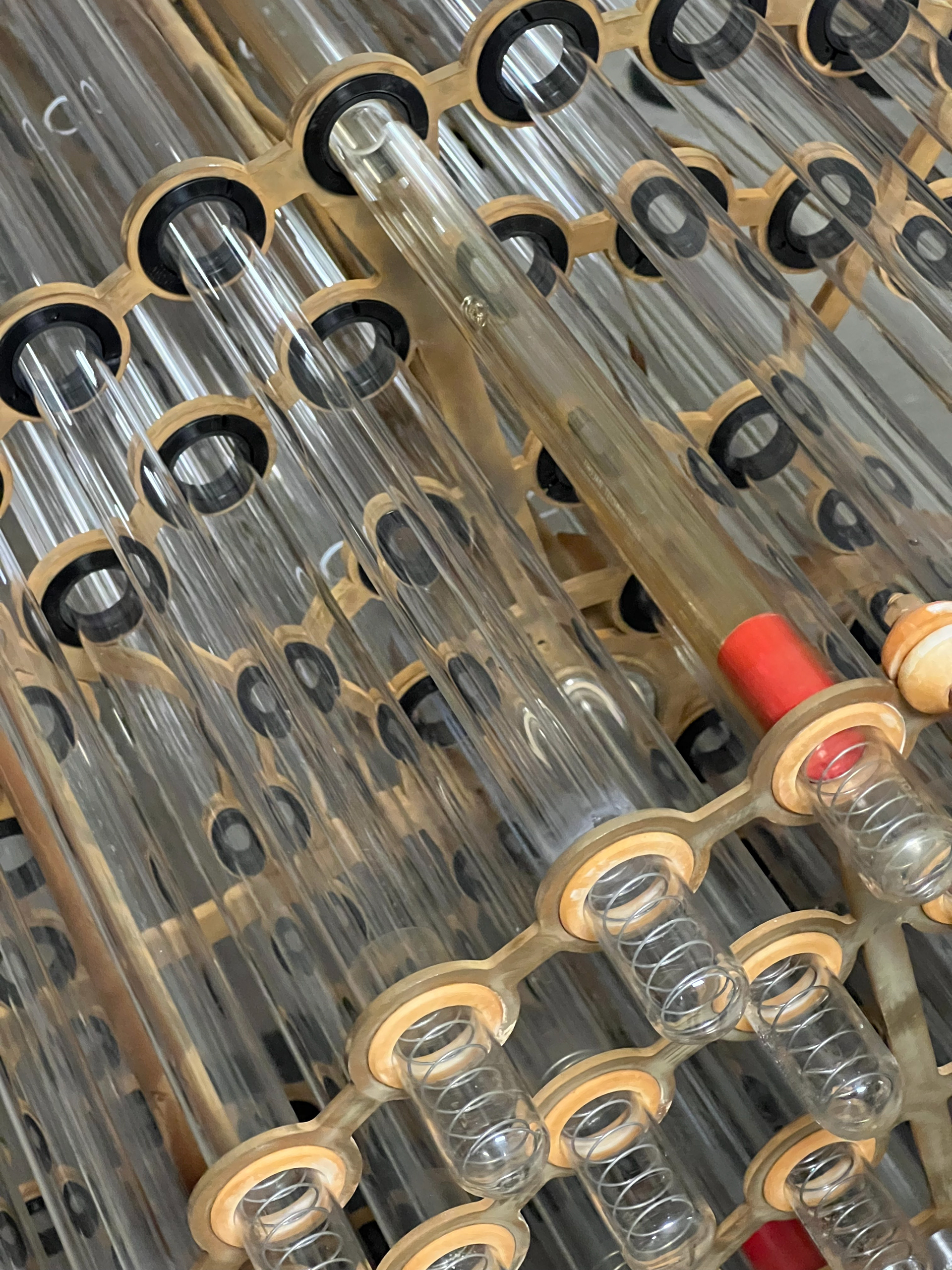 UV tubes at Binney Water Purification Plant in Aurora, Colorado