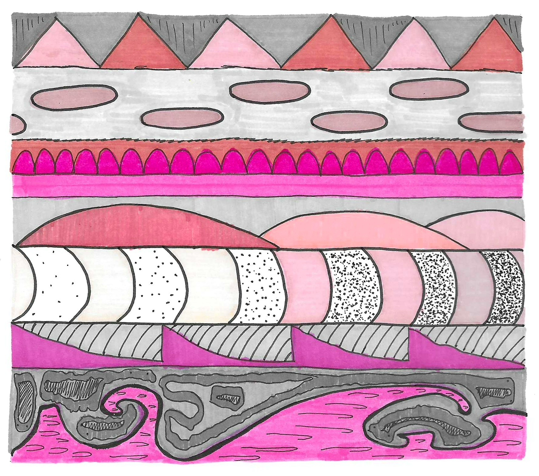 Strawberry And Black Sesame Pie