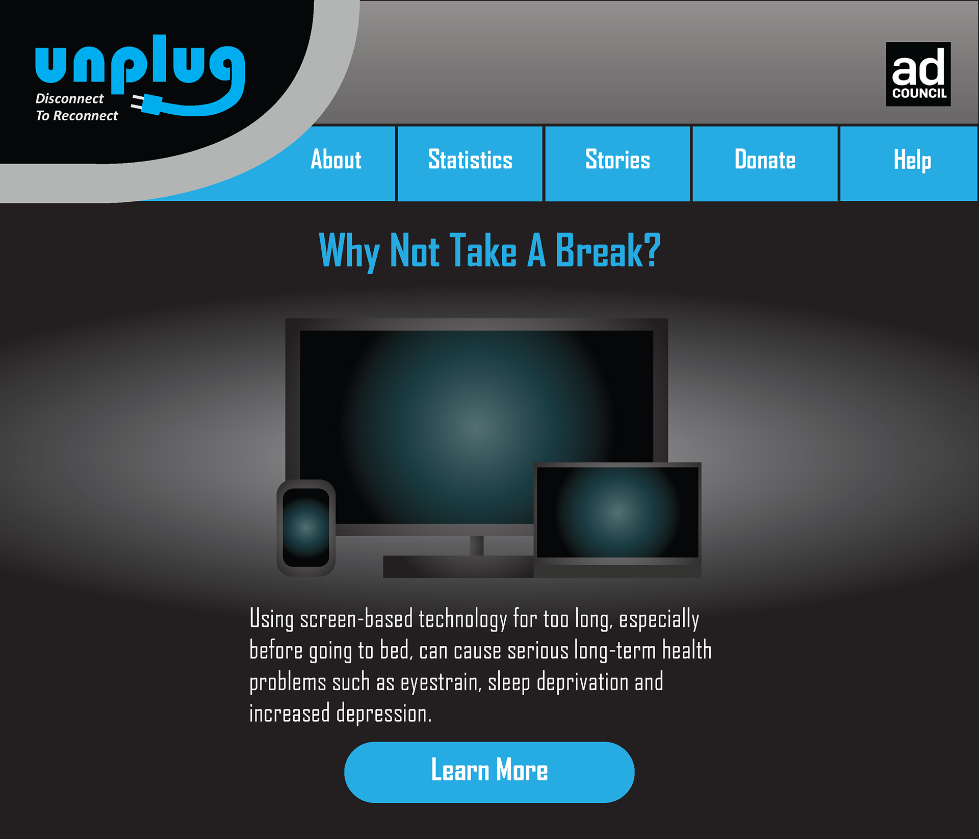 PSA Web Landing Page (Original)