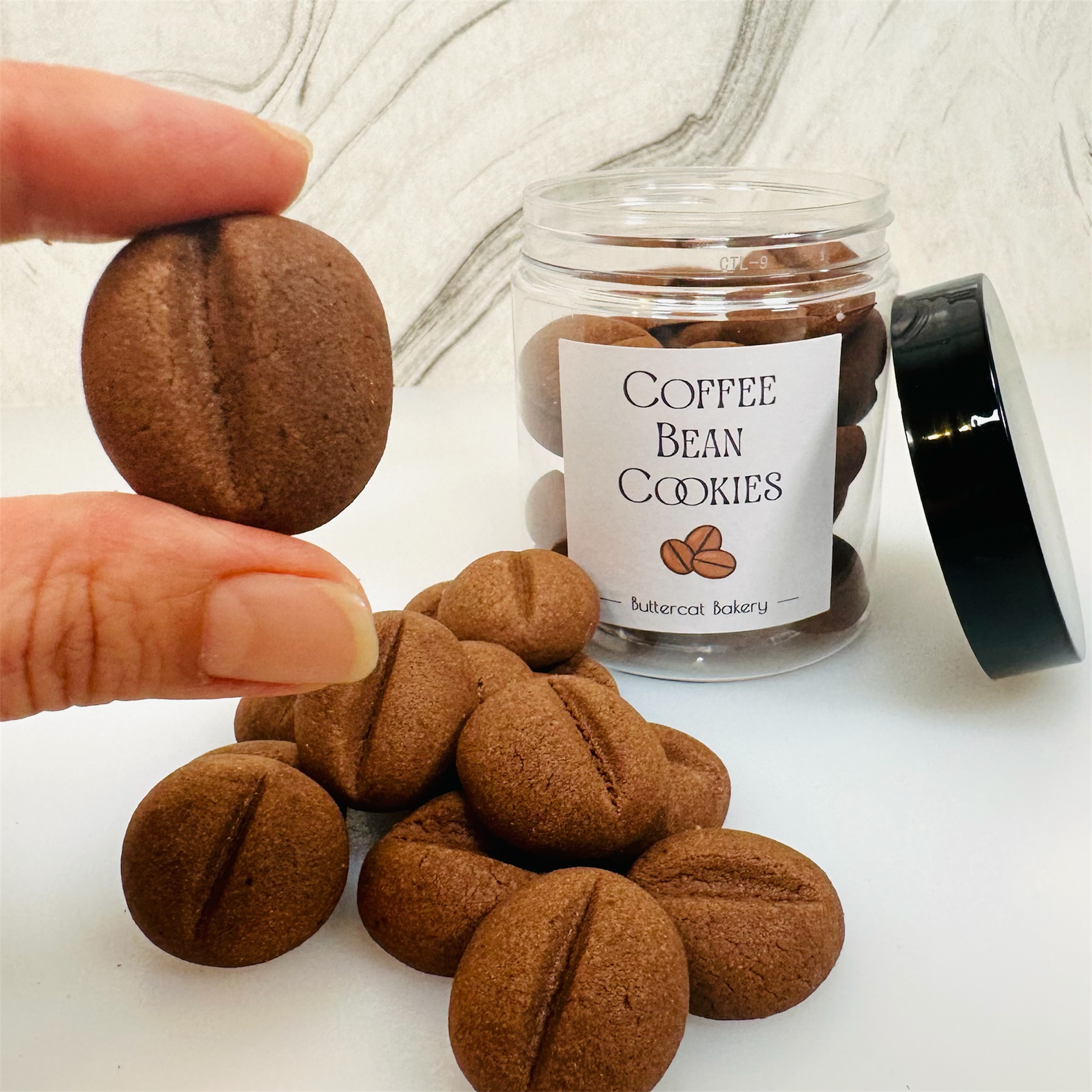 Coffee bean cookies