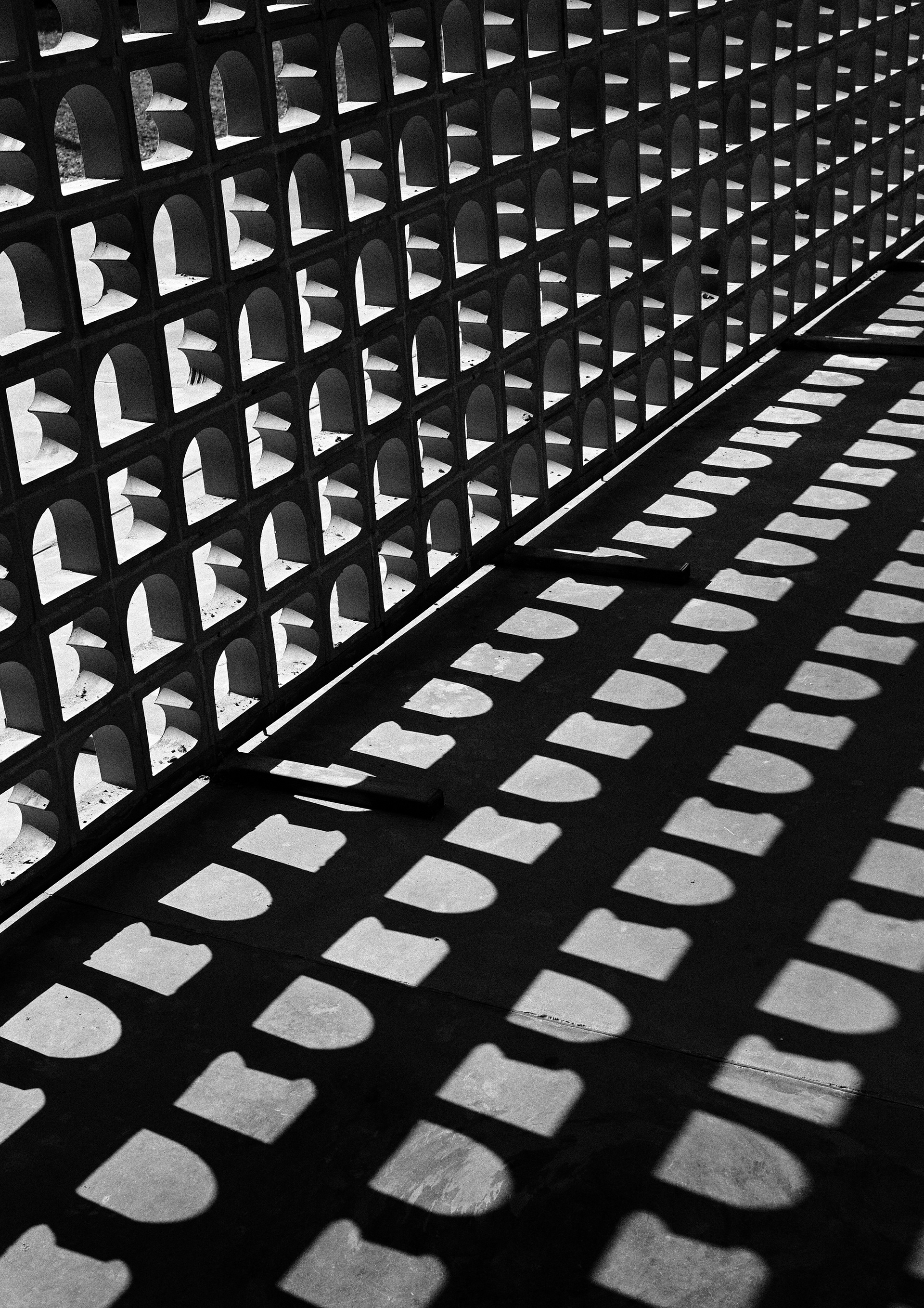 Luz e sombra - vista lateral