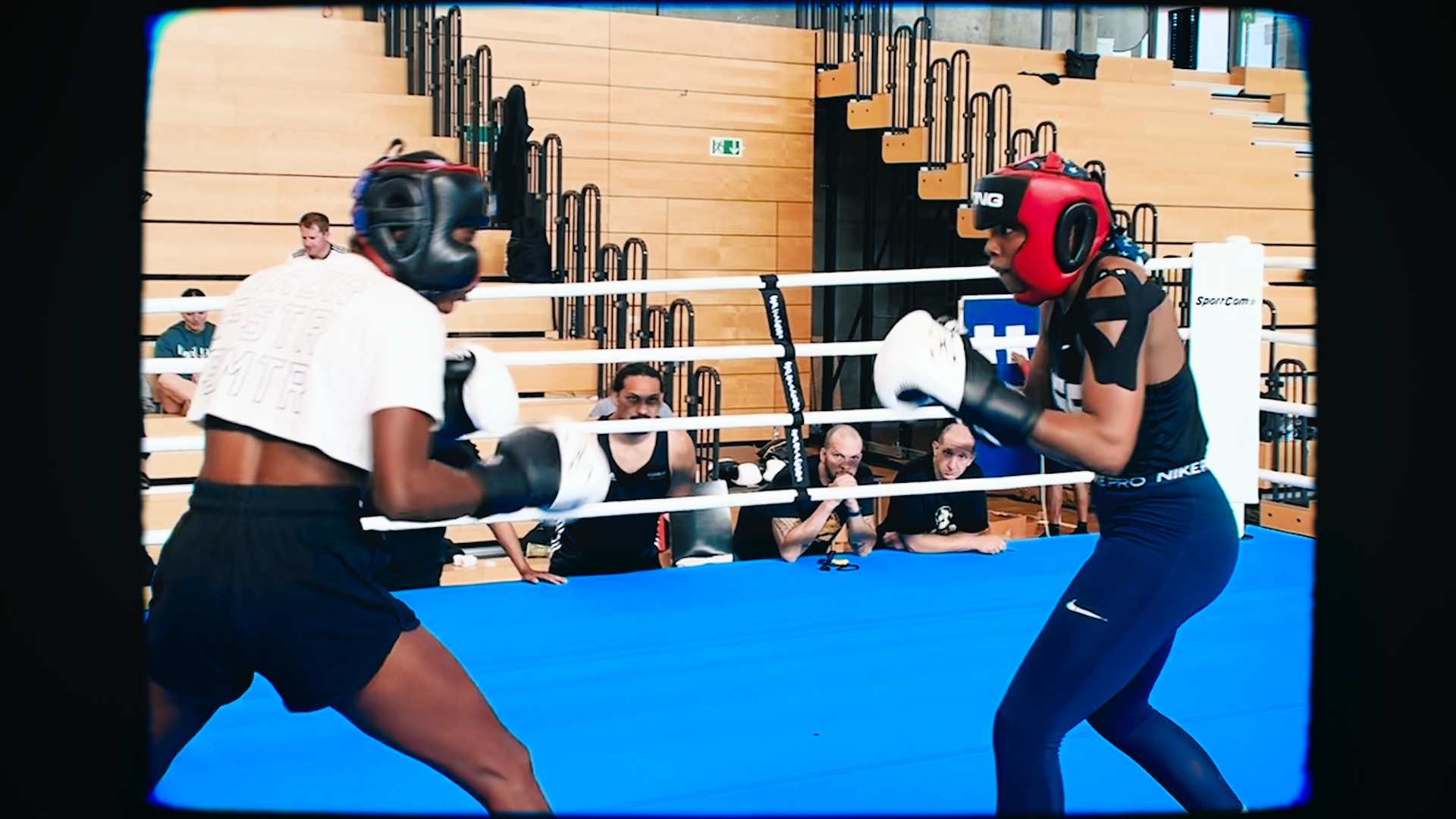 Cynthia Sparring with 60kg USA Boxer pre-olympics in Germany