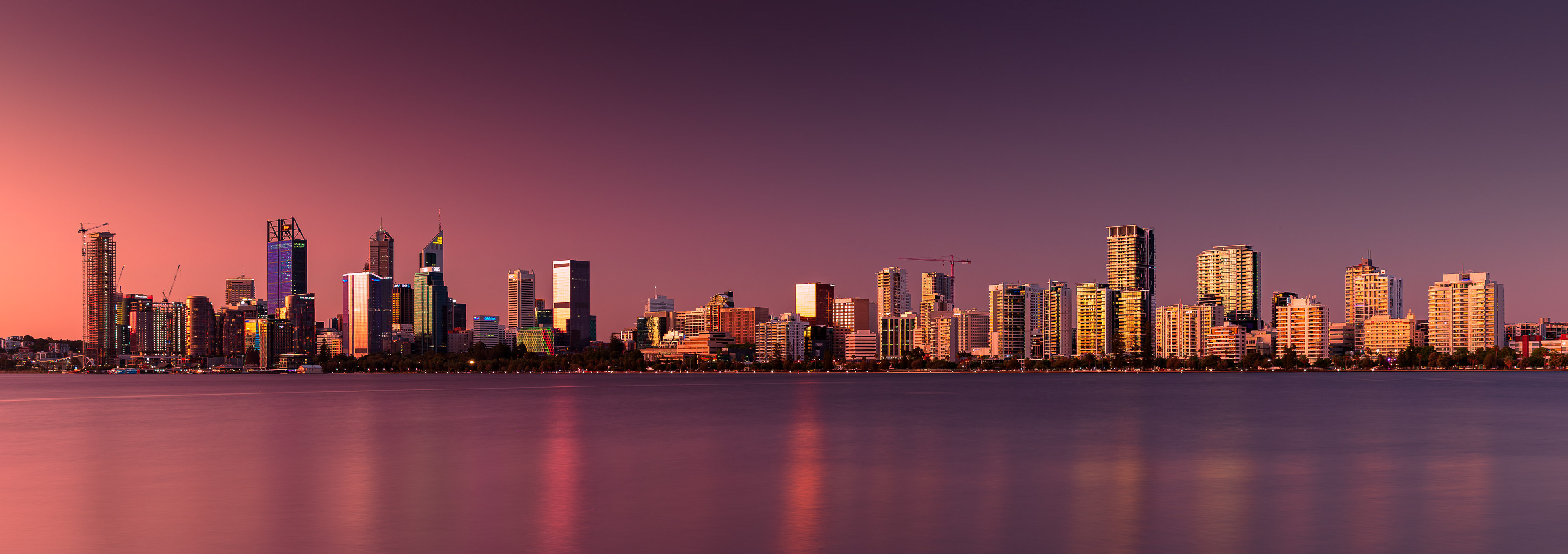 Perth skyline from South Perth, Western Australia