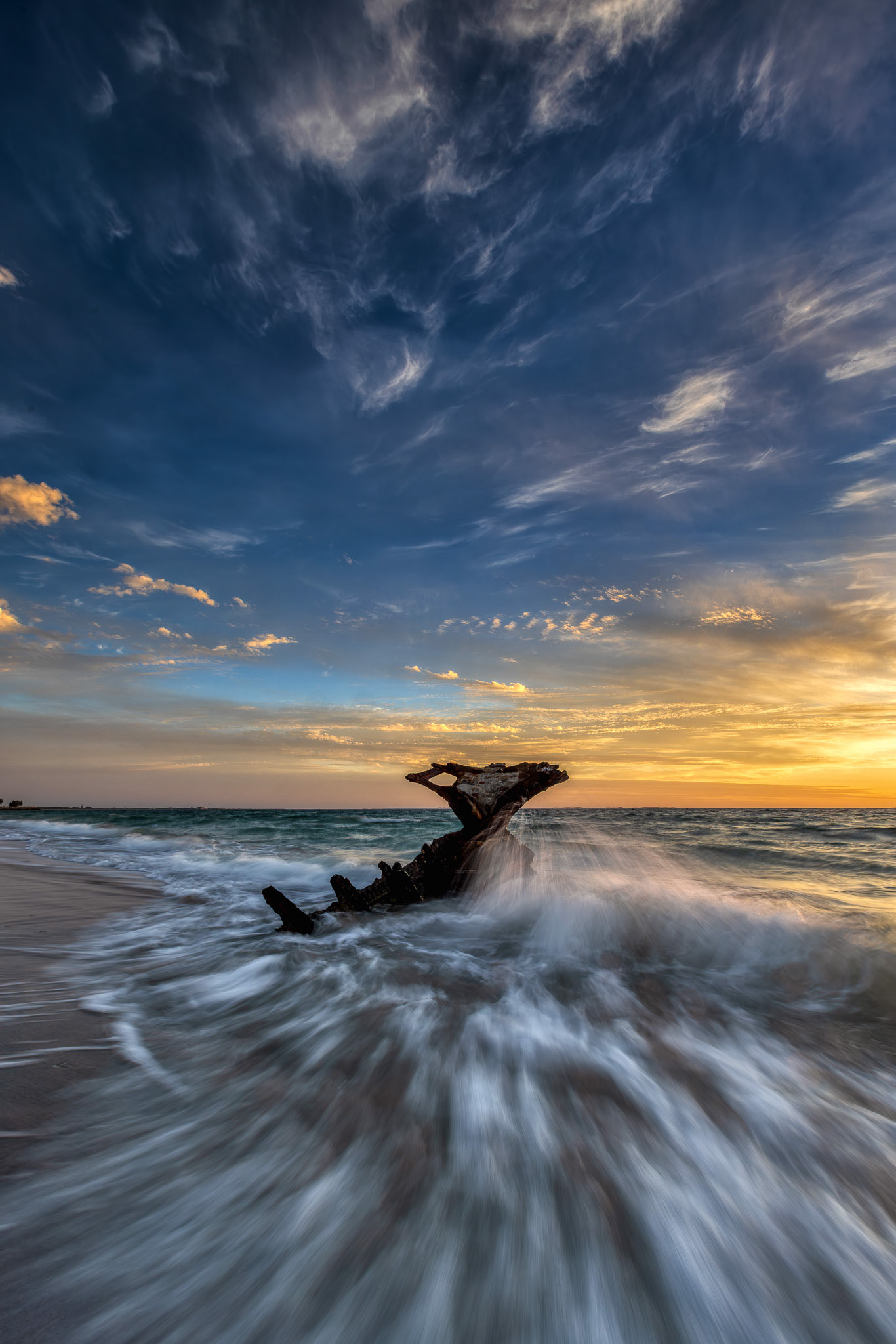 SS Wyola Shipwreck at Sunset, C.Y. O'Connor Beach