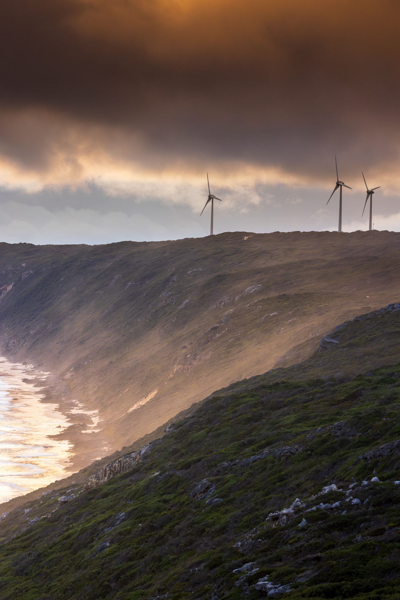 Storm Approaching Albany Wind Farm