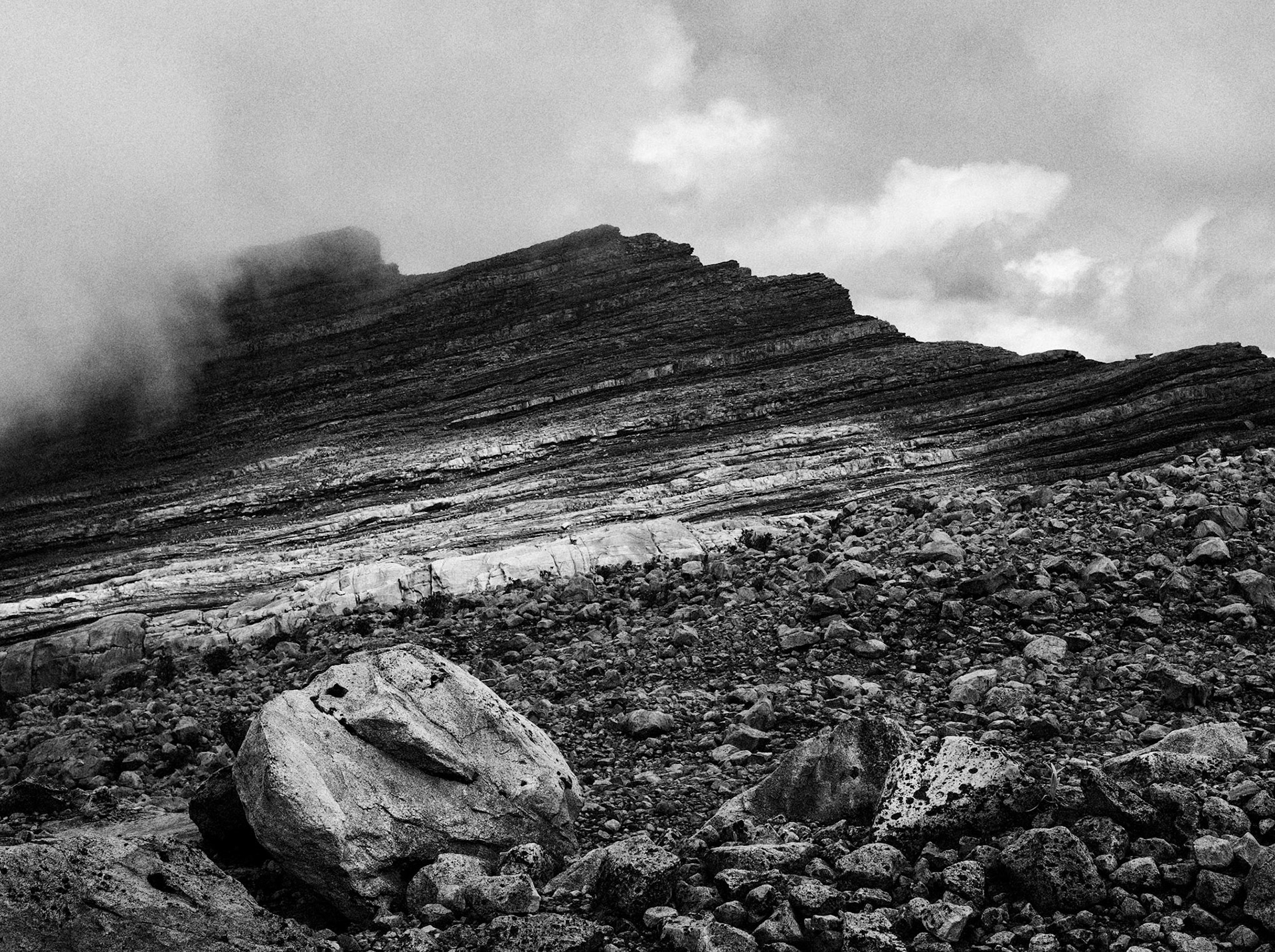 Crête sur le chemin vers le glacier Ritacuba Blanco