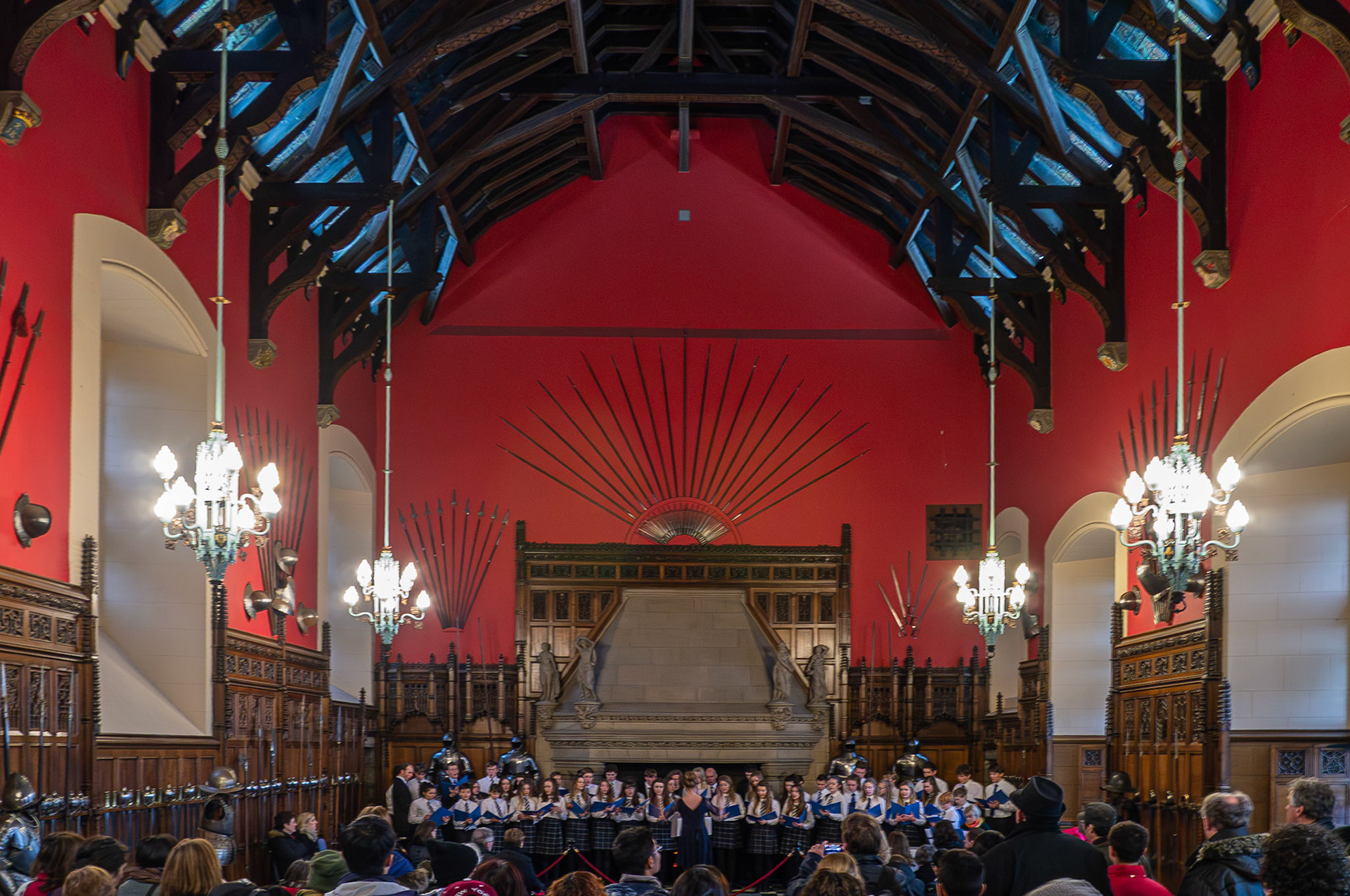 Holiday choir at Edinburgh Castle.