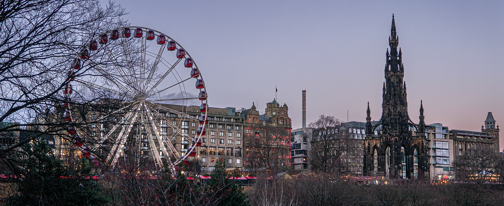 Scott Monument and Festival Wheel