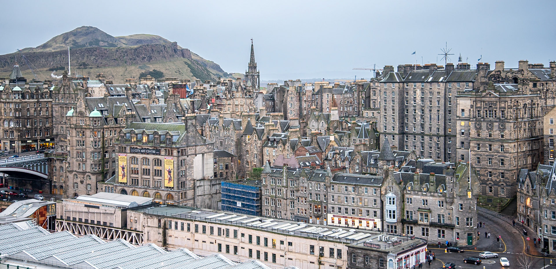 Holyrood Park (top left).
