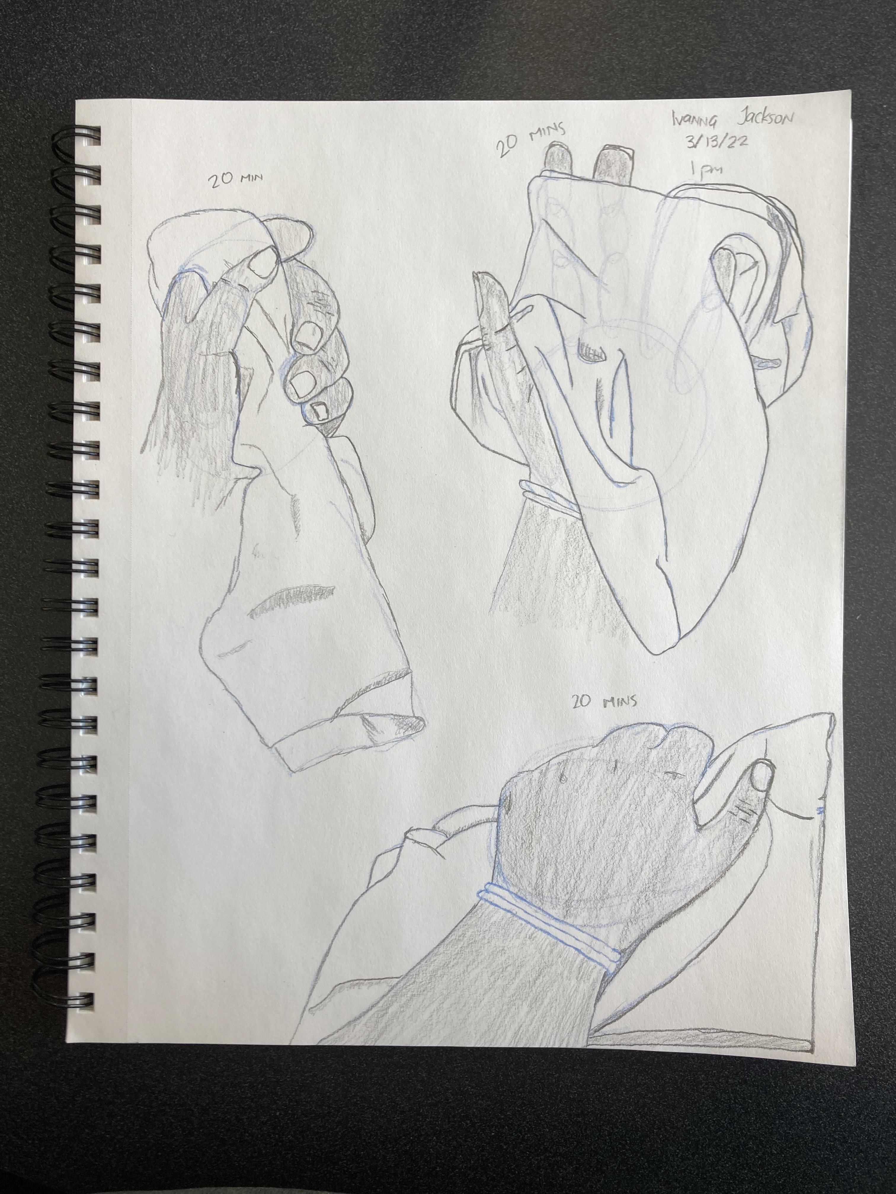 Hands holding a towel