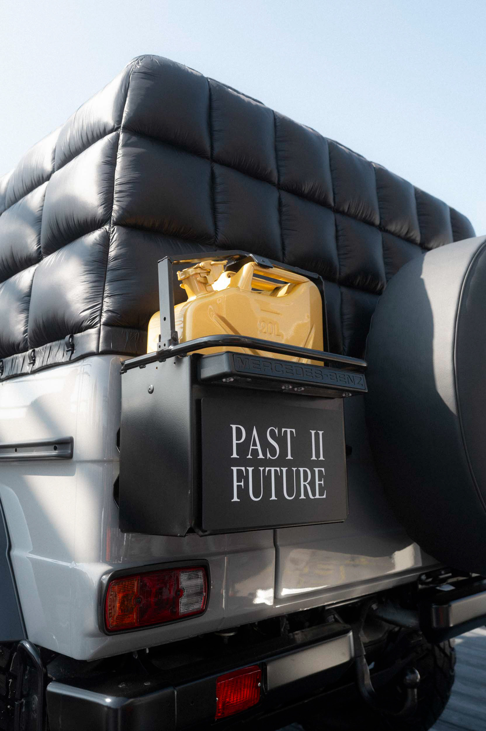 The Mercedes-Benz x Moncler by NIGO collaboration presents the art piece "Project Mercedes-Benz G-Class Past II Future". Photo by Lukas Müller on behalf of Mercedes-Benz AG.