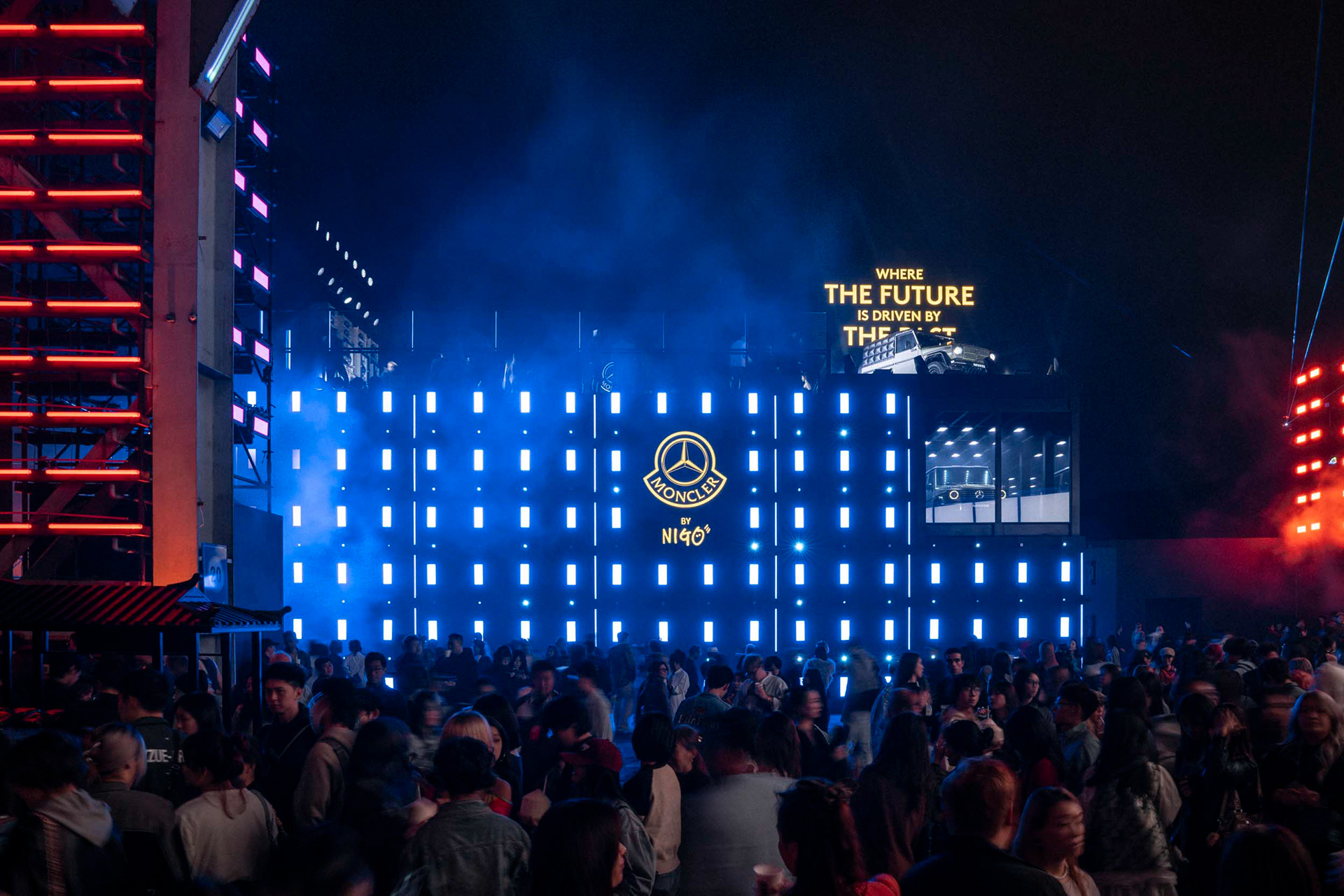 The Mercedes-Benz x Moncler by NIGO collaboration presents the art piece "Project Mercedes-Benz G-Class Past II Future". Photo by Lukas Müller on behalf of Mercedes-Benz AG.