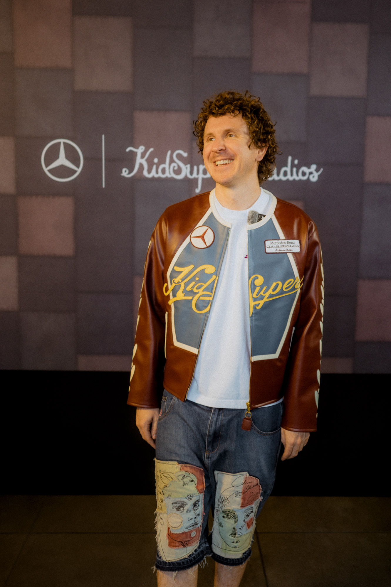 The Mercedes-Benz x KidSuper by Colm Dillane collaboration presents the art piece "The Superhero CLA" and an exclusive capsule collection at Paris Fashion Week 2025. Lukas Müller for Mercedes-Benz AG.