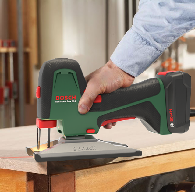 one handed operation, showing need to using safety button and trigger in conjunction. The laser and light are also both in use,