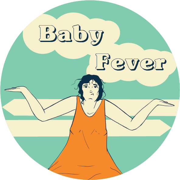 Sticker promoting the play, based on the poster