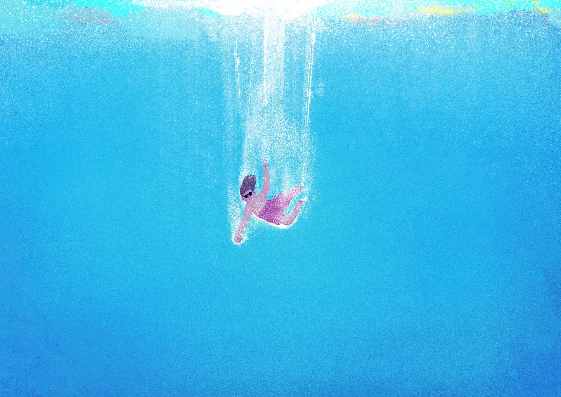 But when I jump in, that’s all washed away. It’s just me and the water for the rest of the day