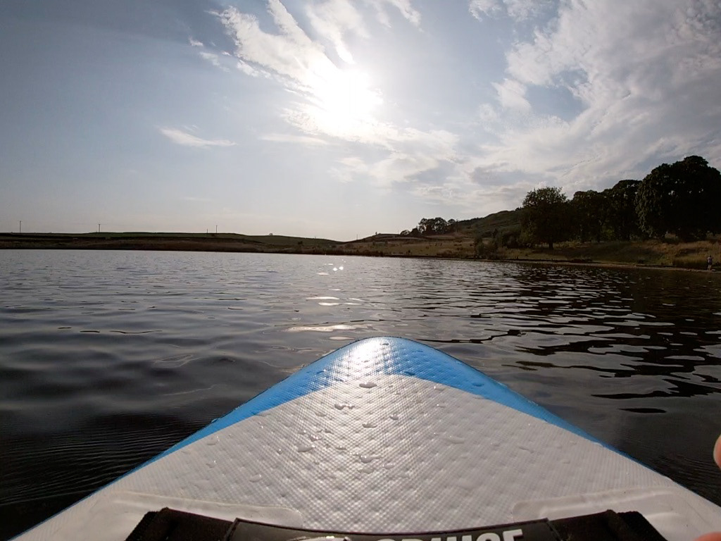 Paddleboarding at Embsay Reservoir
