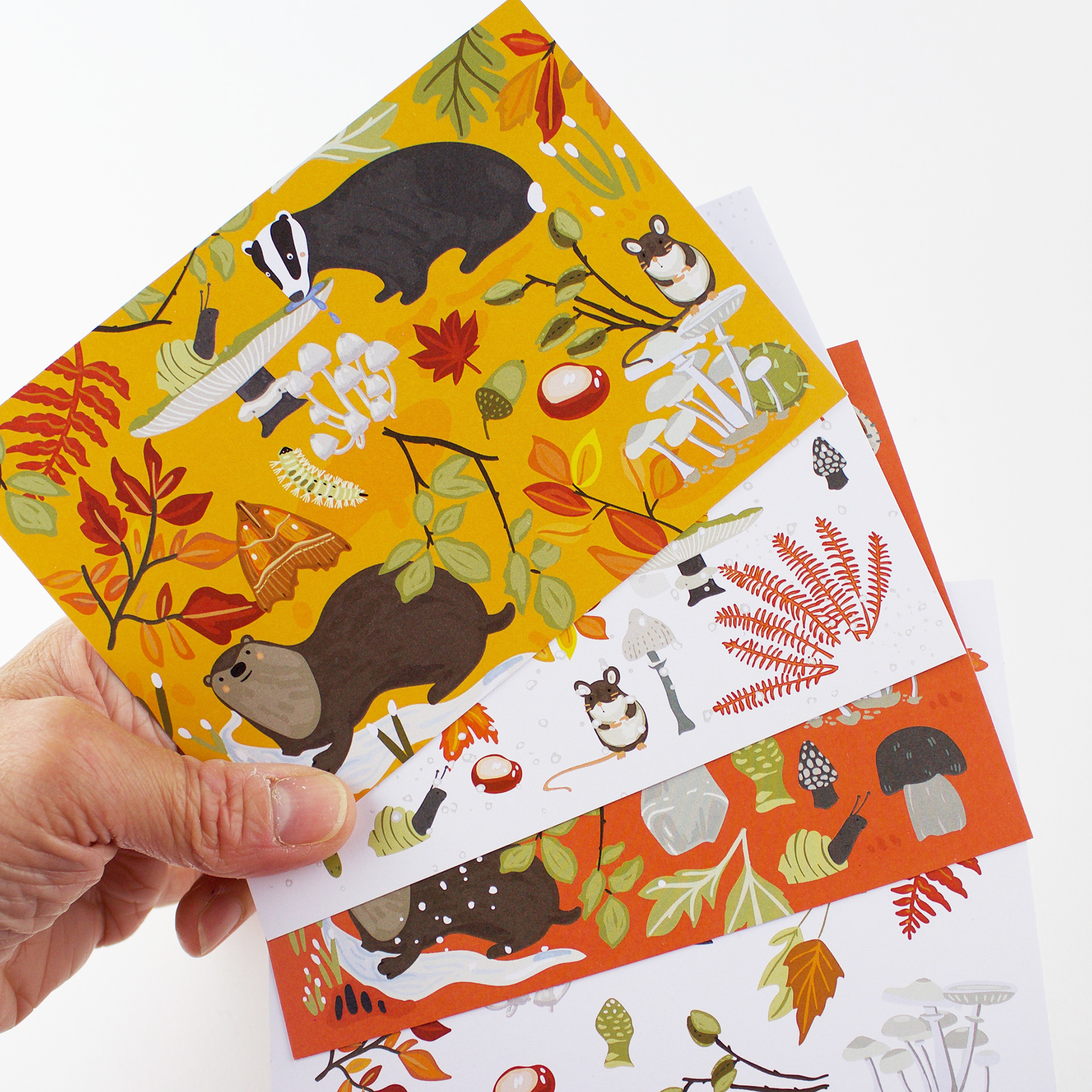 NEW - postcard designs for Autumn