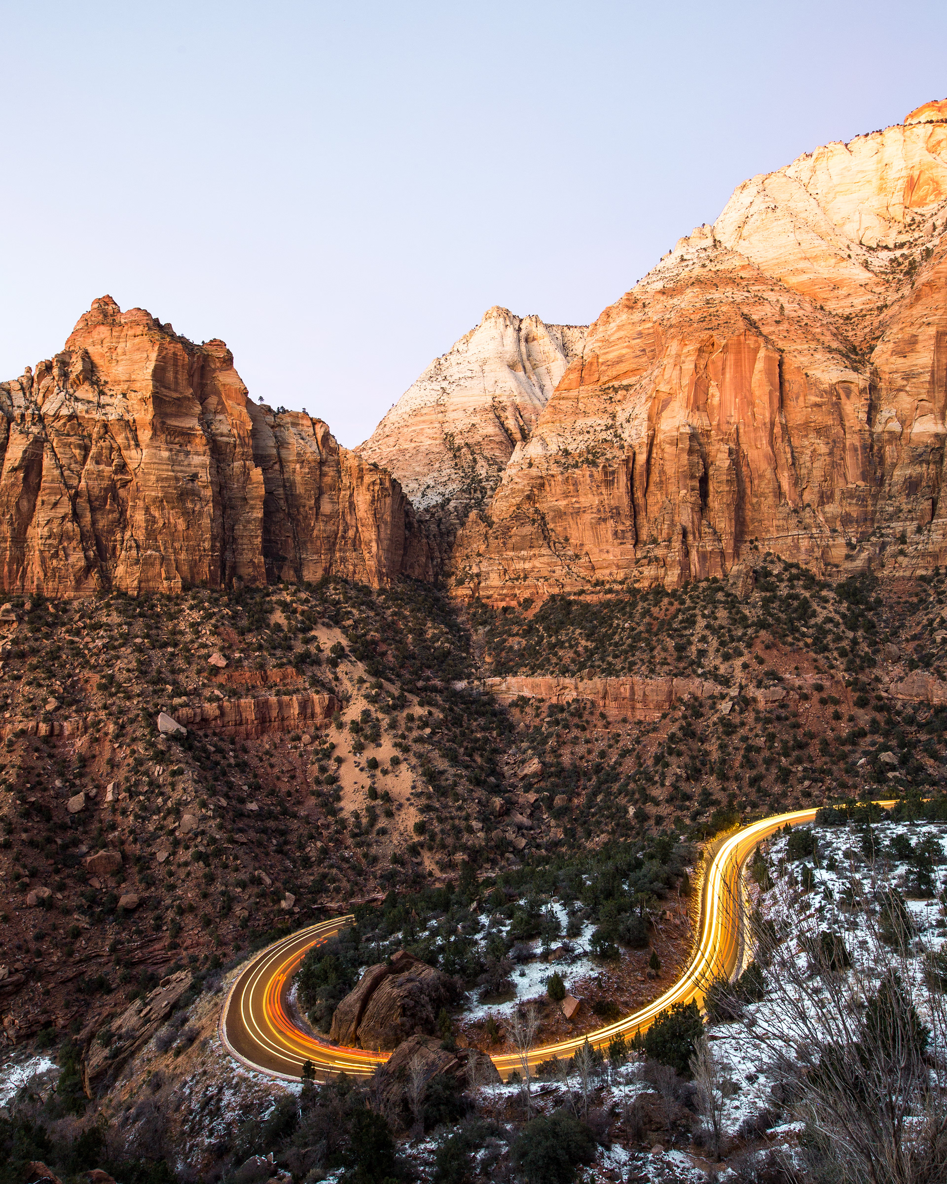 Zion in the Winter