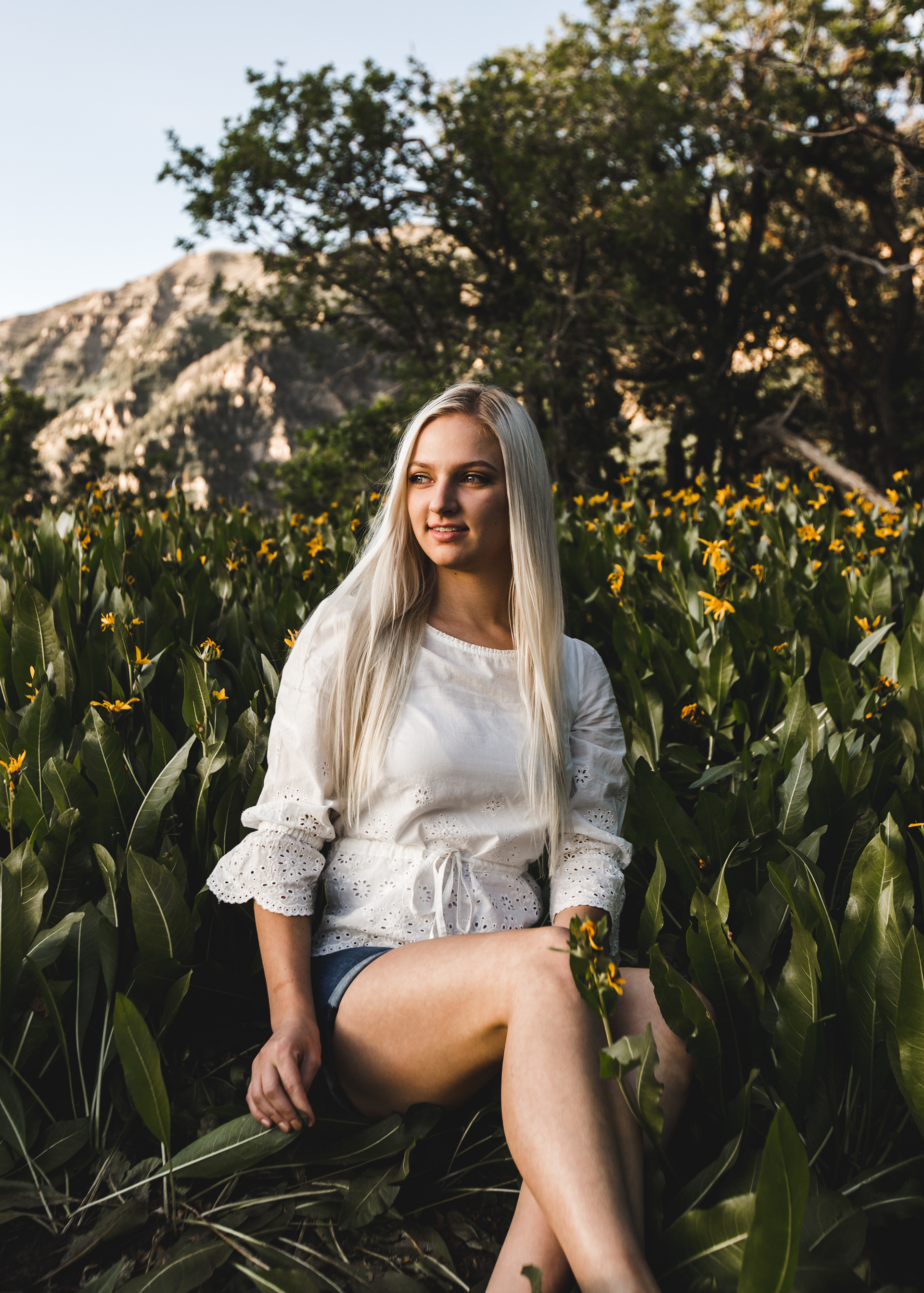Sara at Yellow Flower Field