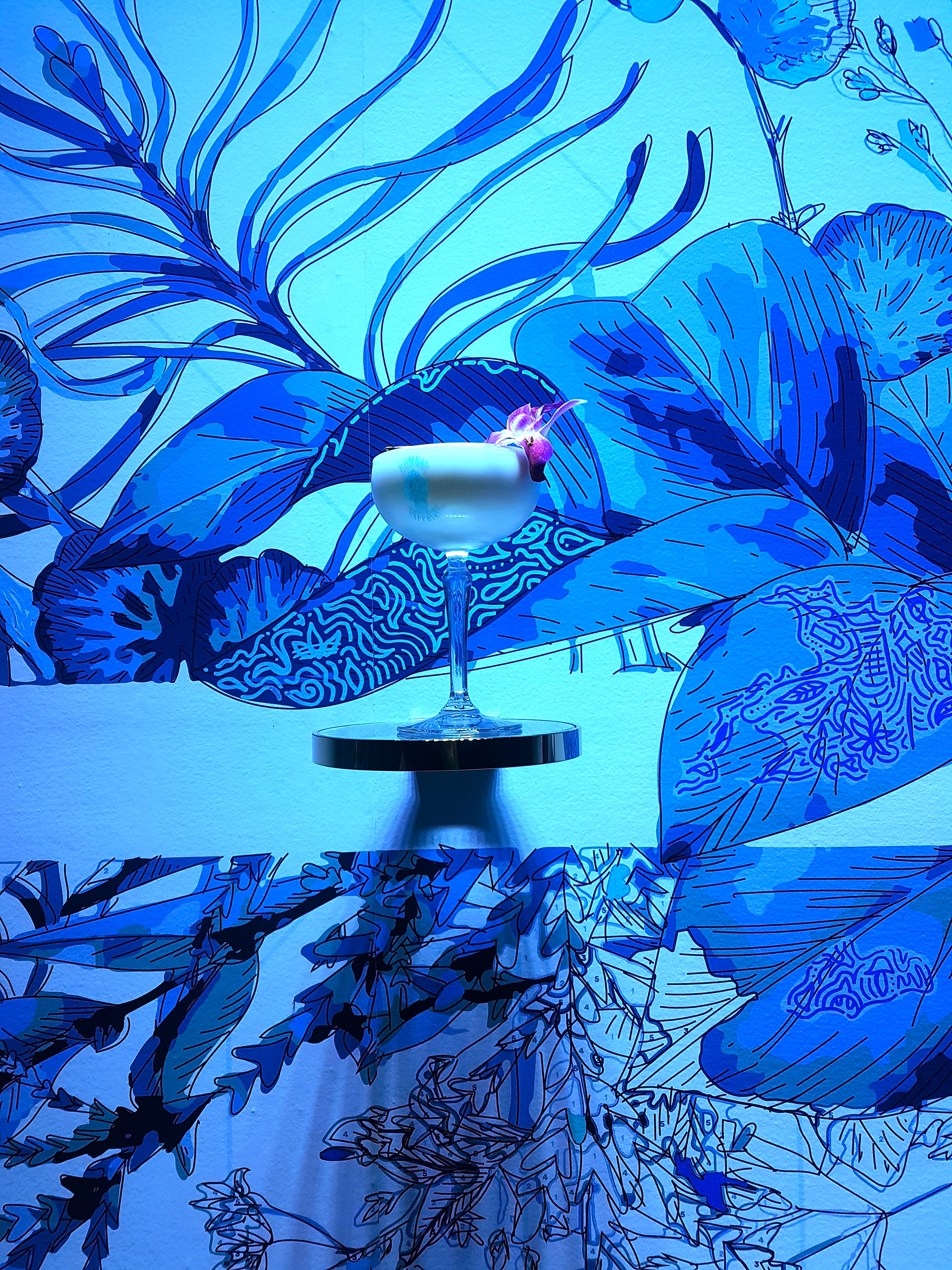 BOMBAY SAPPHIRE - Colour by Number Wall Mural