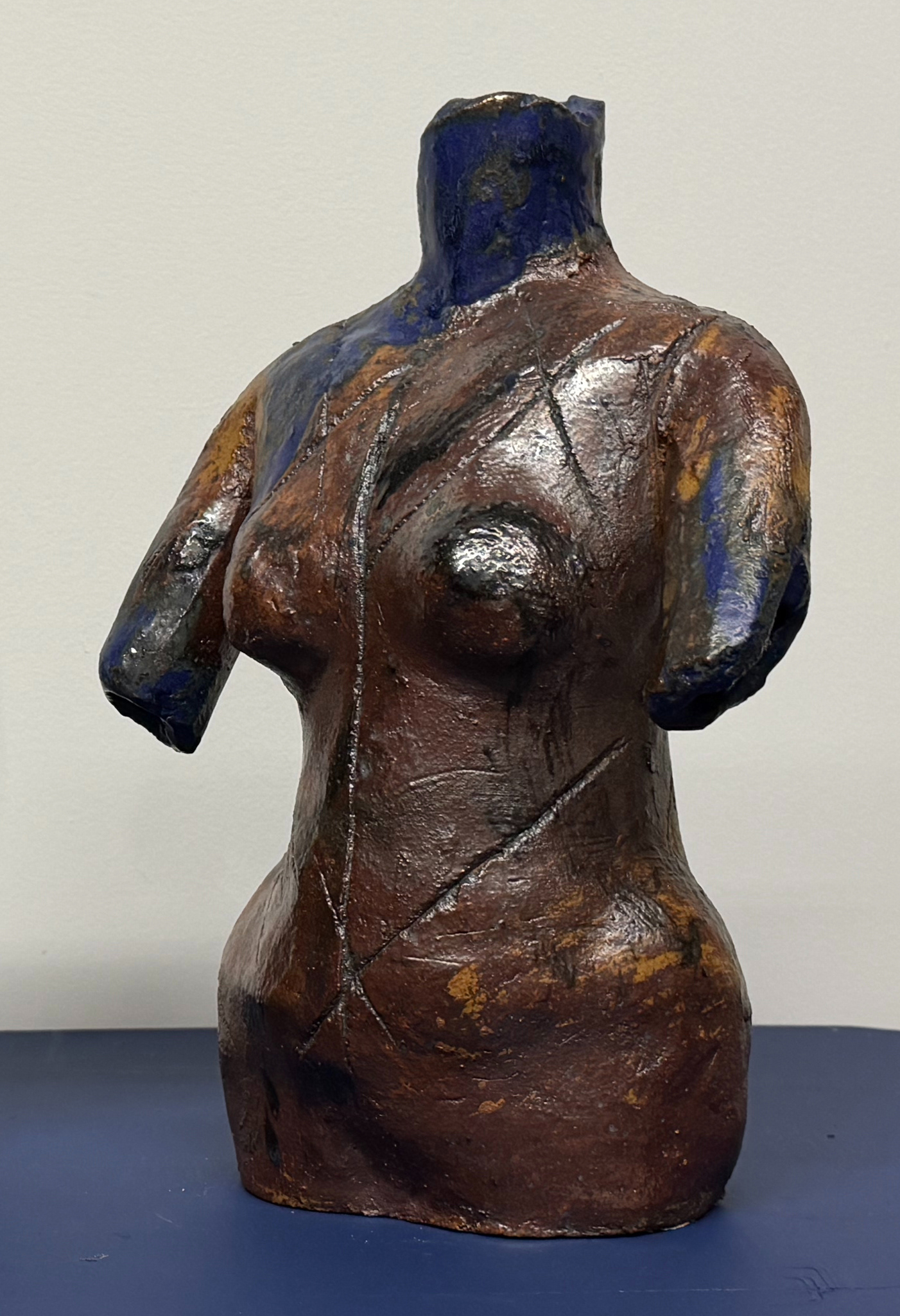 Megan McGough Christian Torso 1 Ceramic, 12 inches tall